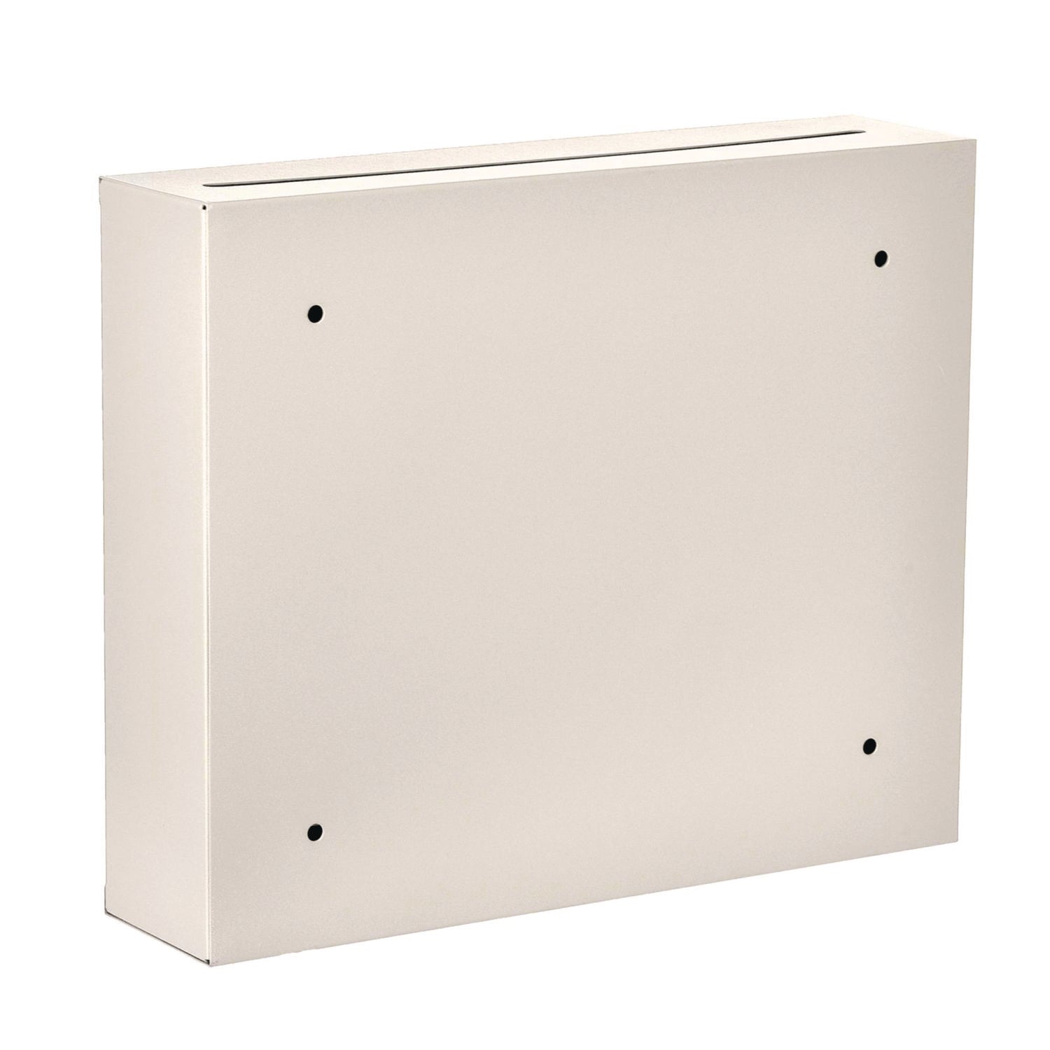 Large Size Steel Multi-Purpose Secure Drop Box, 12 x 3 x 10, White AdirOffice Flipcost