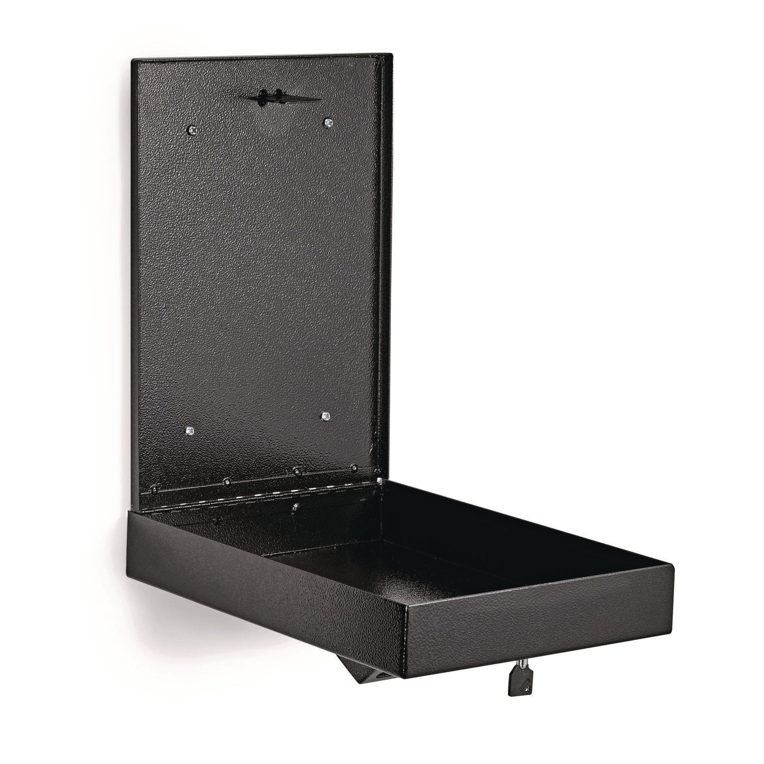 Large Wall Mounted Weatherproof Steel Secure Drop Box, 11 x 2.4 x 16, Black AdirOffice Flipcost