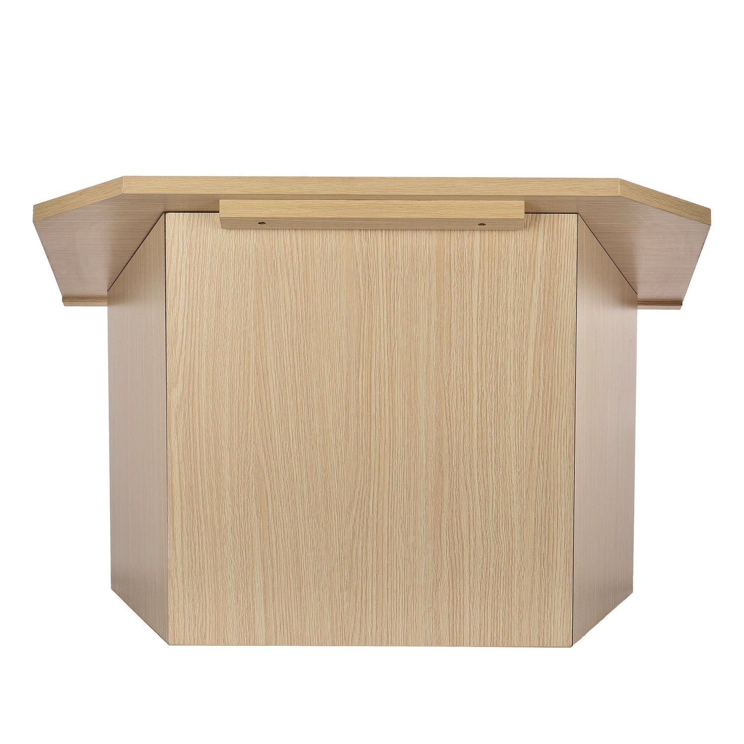 Foldable Tabletop Podium Lectern Speaker Stand, 27 x 16 x 19, Medium Oak AdirOffice Flipcost