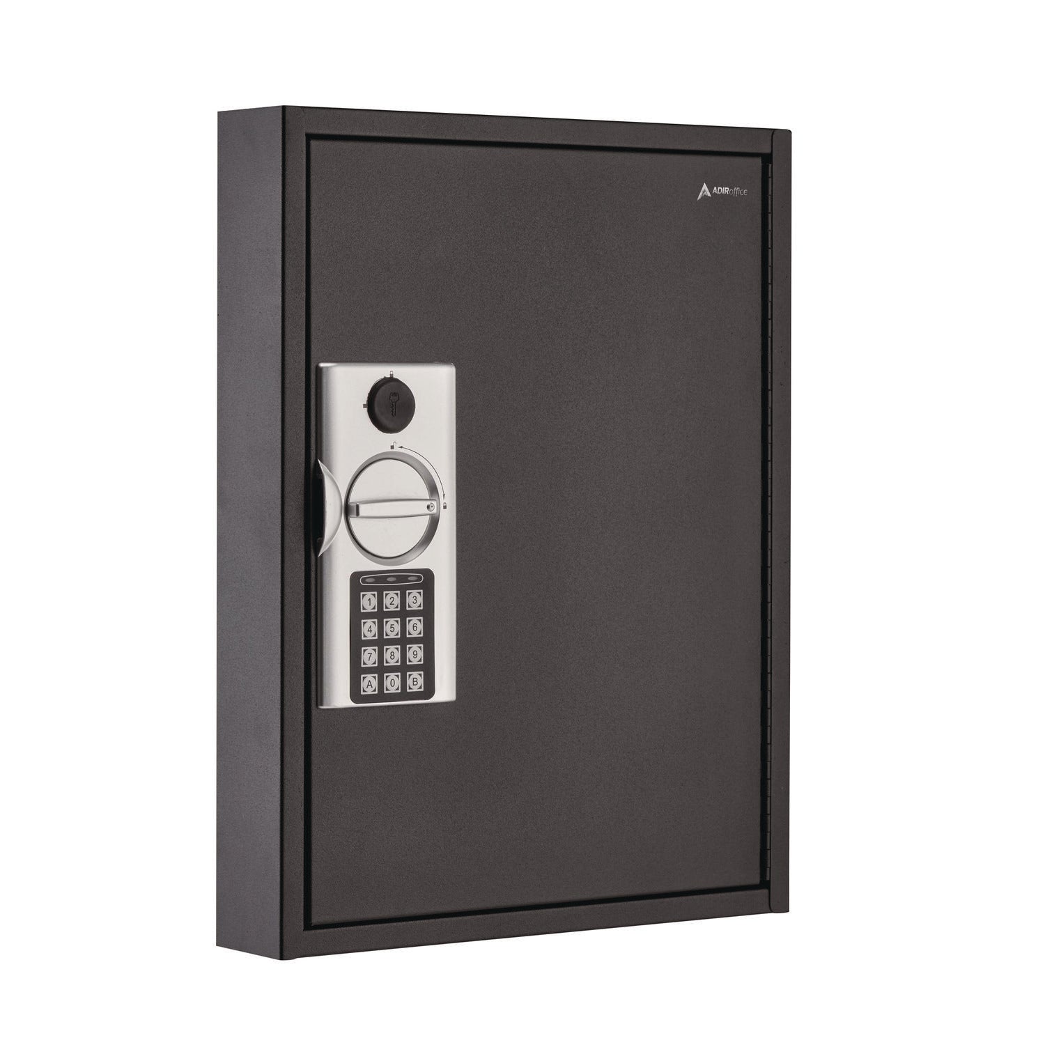 Steel Digital Lock Key Cabinet, 60-Key, 13 x 2.6 x 17, Stainless Steel 304, Black