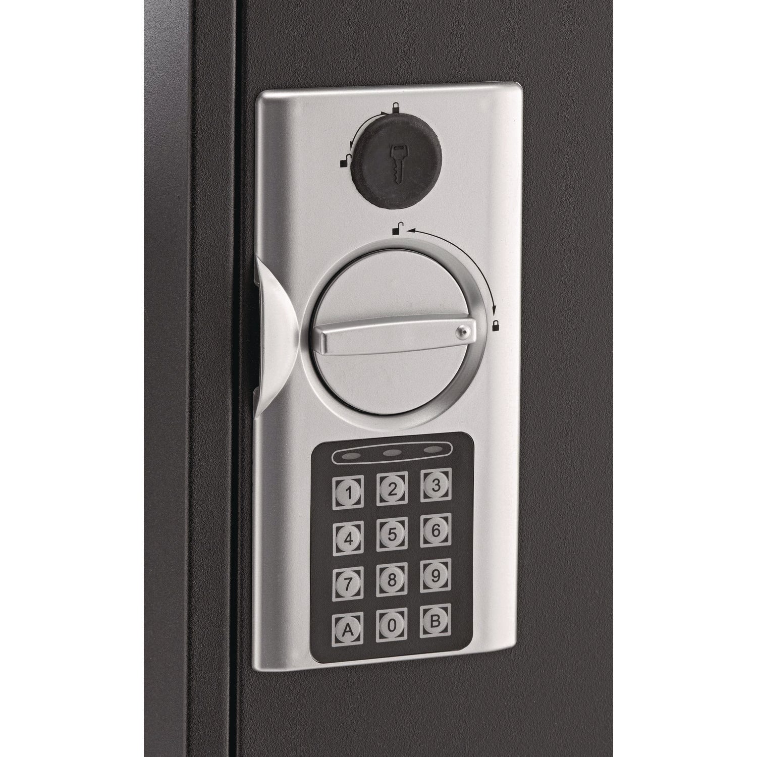 Steel Digital Lock Key Cabinet, 60-Key, 13 x 2.6 x 17, Stainless Steel 304, Black AdirOffice Flipcost