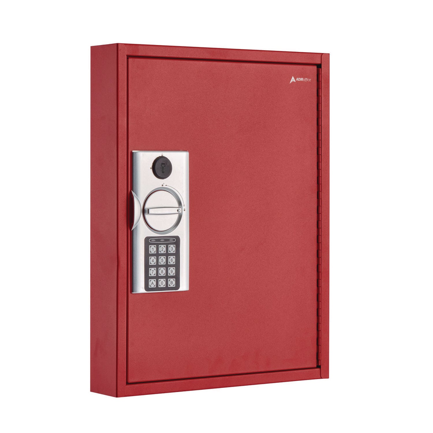 Steel Digital Lock Key Cabinet, 60-Key, 13 x 2.6 x 17, Stainless Steel 304, Red