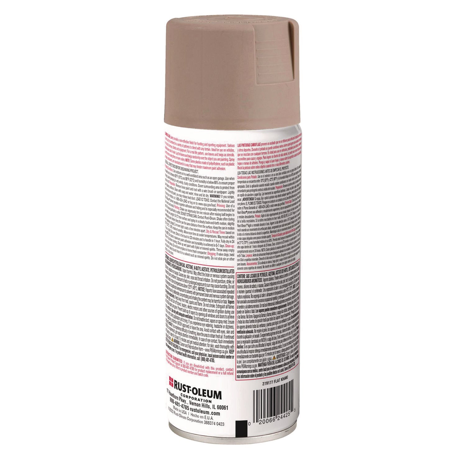 Camouflage Spray Paint, Flat Khaki, 12 oz Aerosol Can Rust-Oleum® Flipcost