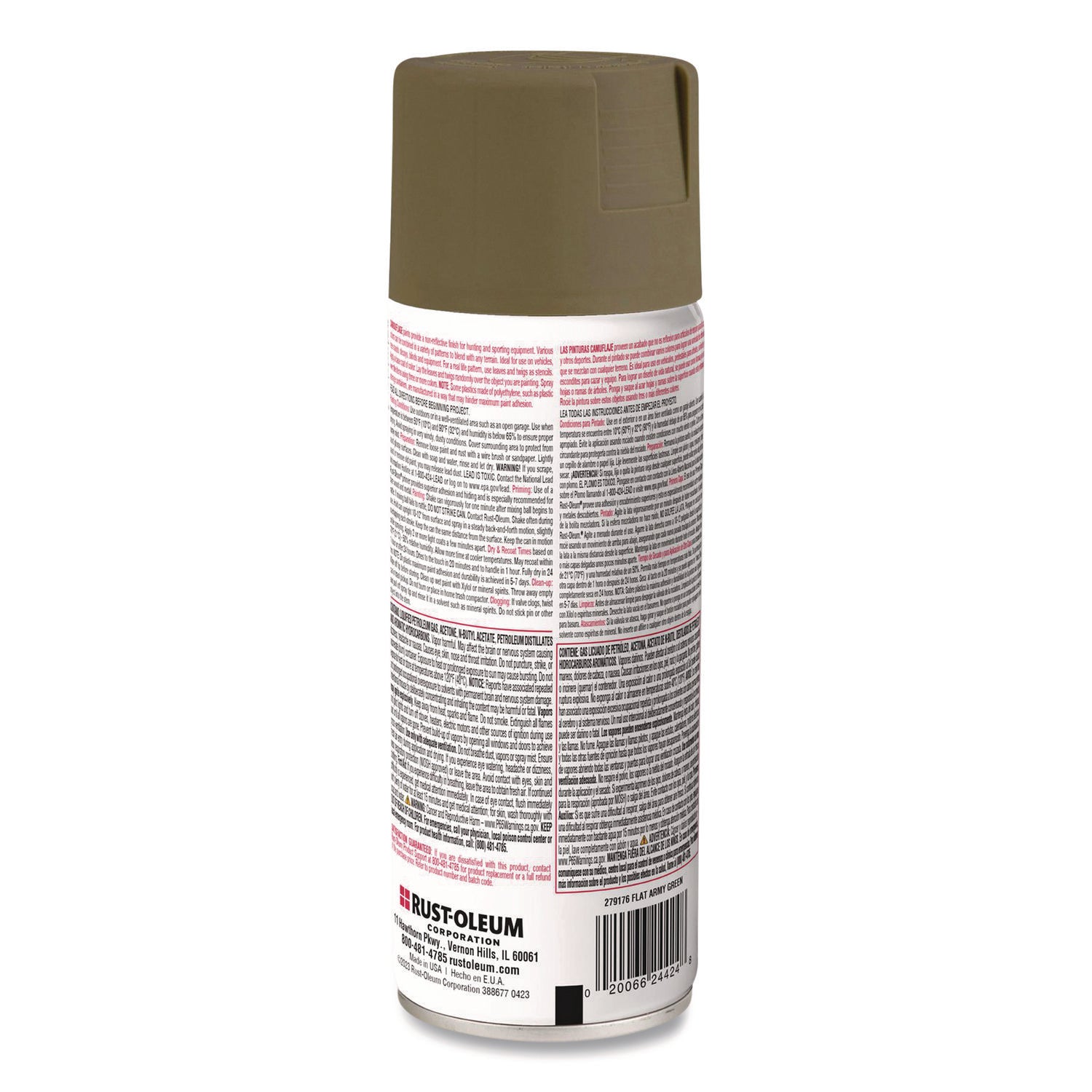 Camouflage Spray Paint, Flat Army Green, 12 oz Aerosol Can Rust-Oleum® Flipcost