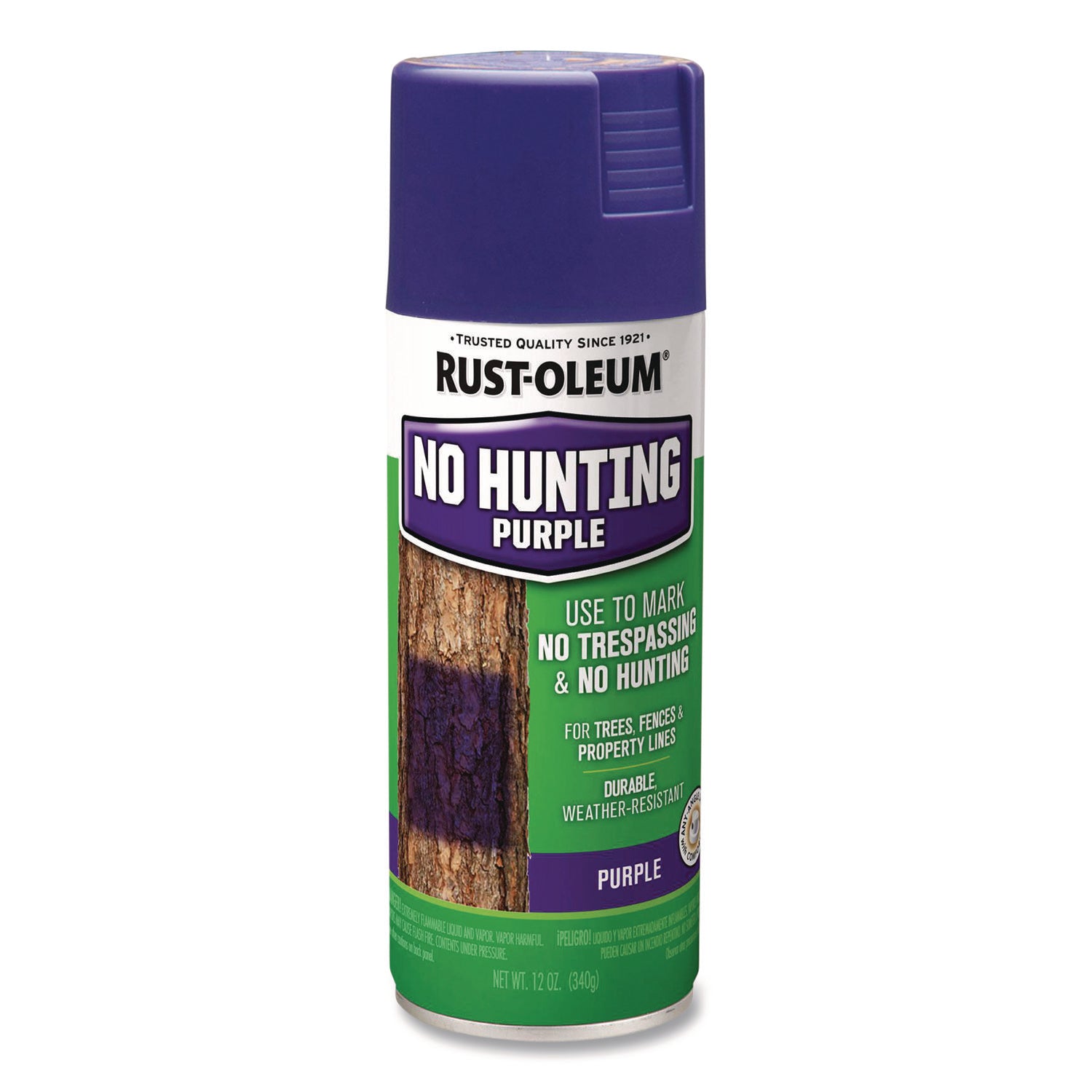 Specialty No Hunting Purple Spray Paint, Flat No Hunting Purple, 12 oz Aerosol Can, 6/Carton Rust-Oleum® Flipcost