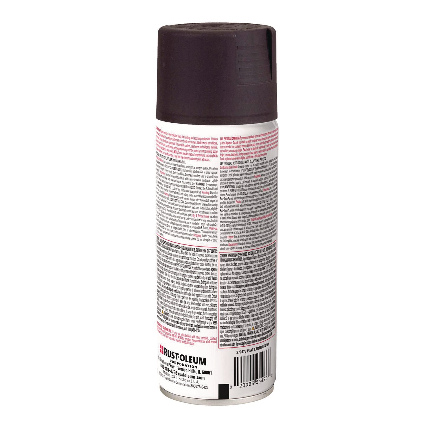 Camouflage Spray Paint, Flat Earth Brown, 12 oz Aerosol Can Rust-Oleum® Flipcost