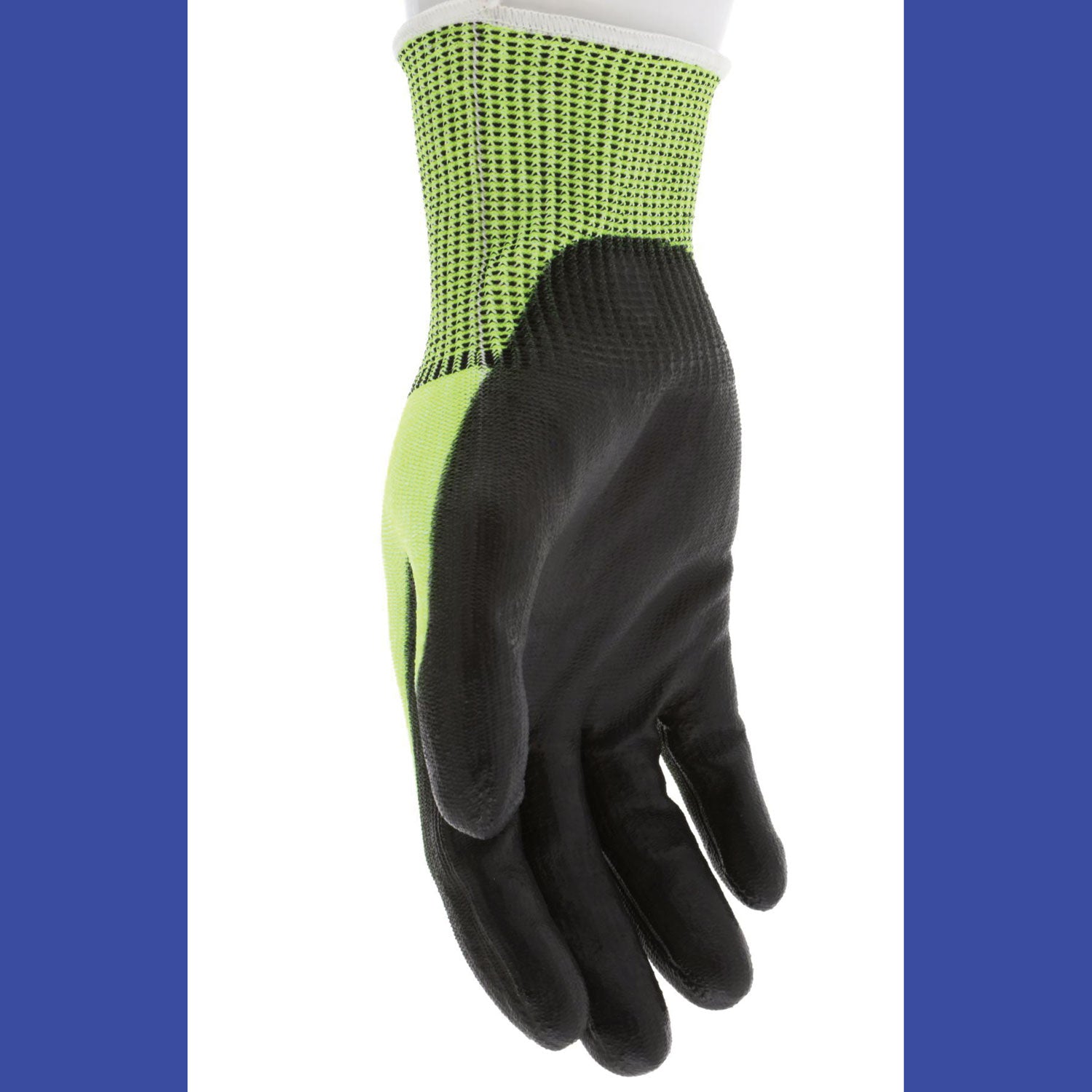 MCR™ Safety Cut Pro 9277PU Gloves, Medium, Black/Lime, Dozen