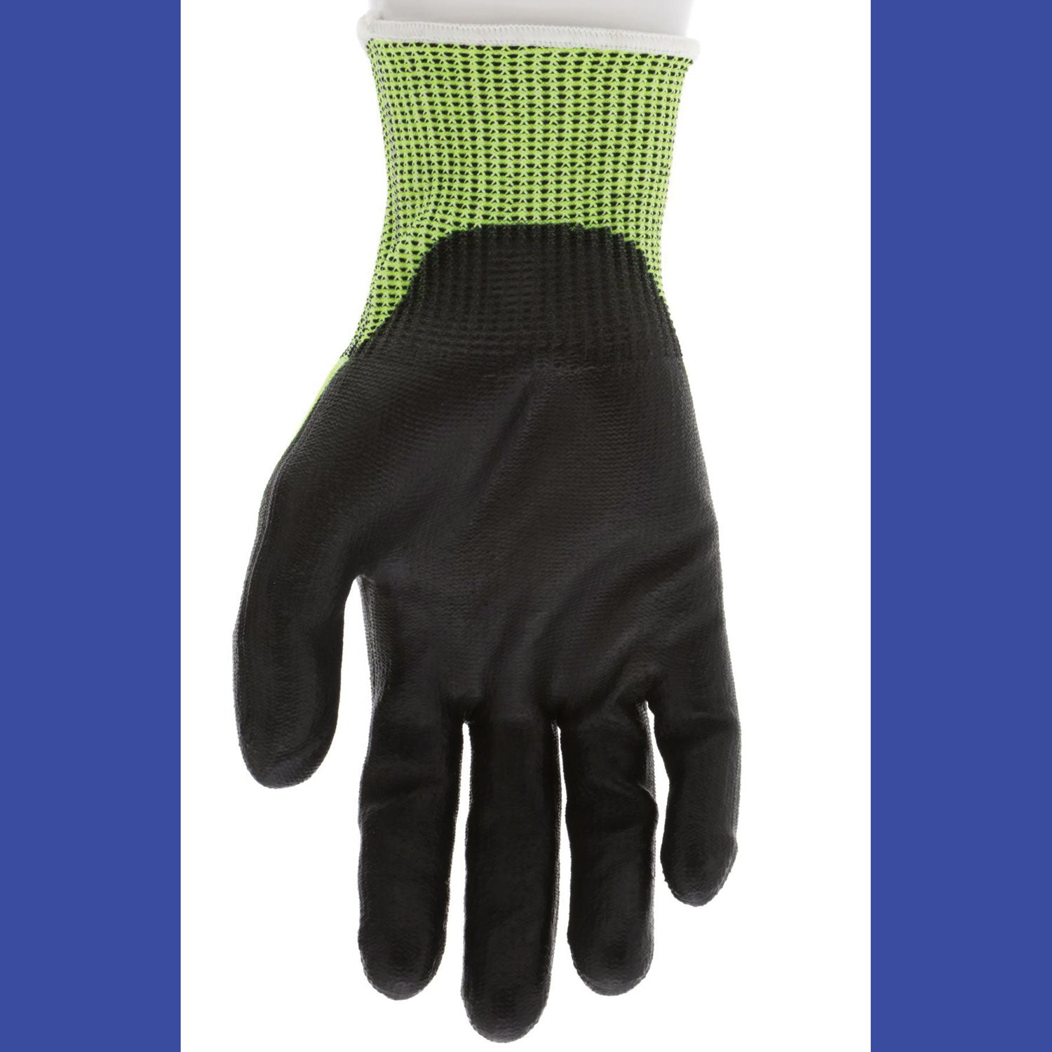 MCR™ Safety Cut Pro 9277PU Gloves, Medium, Black/Lime, Dozen