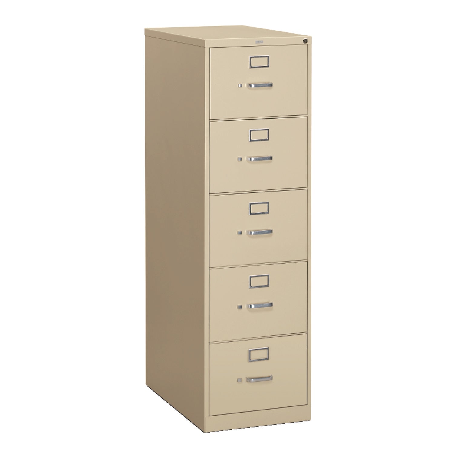 310 Series Vertical File, 4 Legal-Size File Drawers, Black, 18.25" x 26.5" x 52"