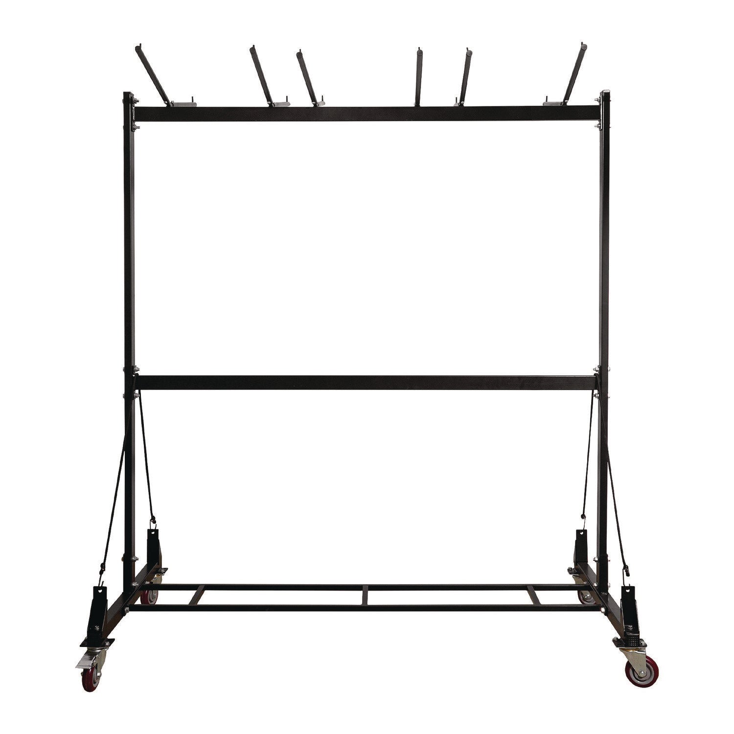 Folding Chair and Table Combo Cart, Metal, 600 lb Capacity, 33.7 x 65 x 67, Black