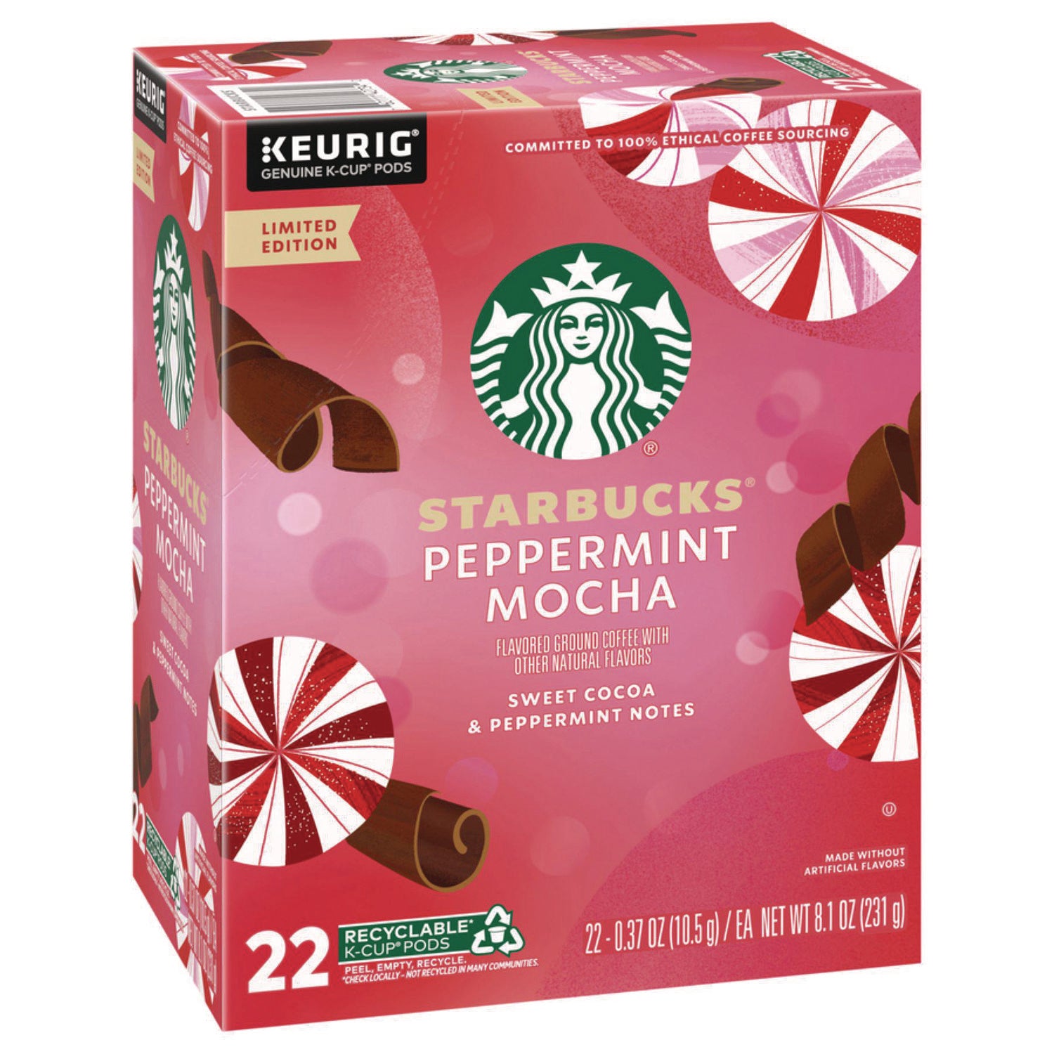 Peppermint Mocha K-Cup, 22/Box, 4/Carton Starbucks® Flipcost