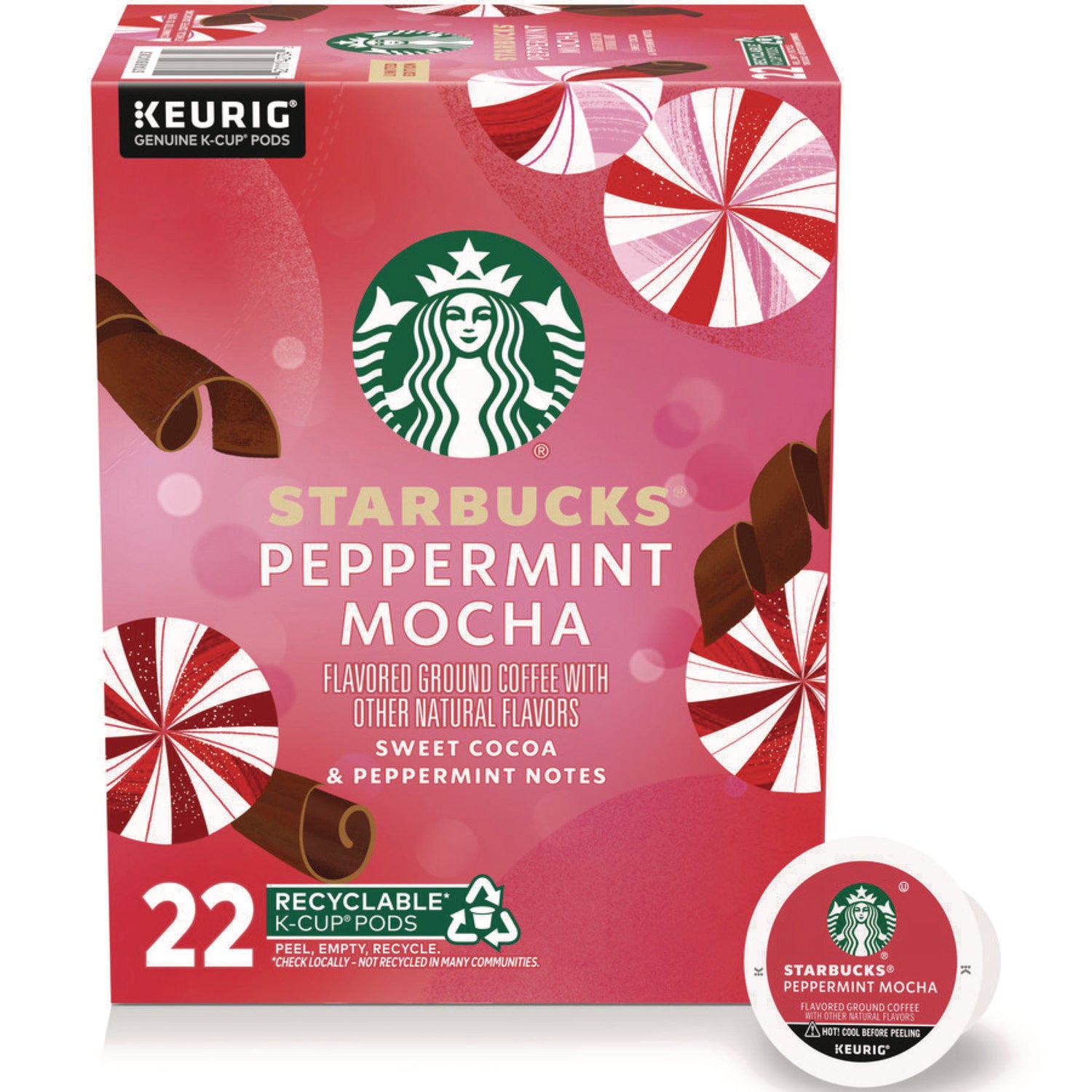 Peppermint Mocha K-Cup, 22/Box, 4/Carton Starbucks® Flipcost