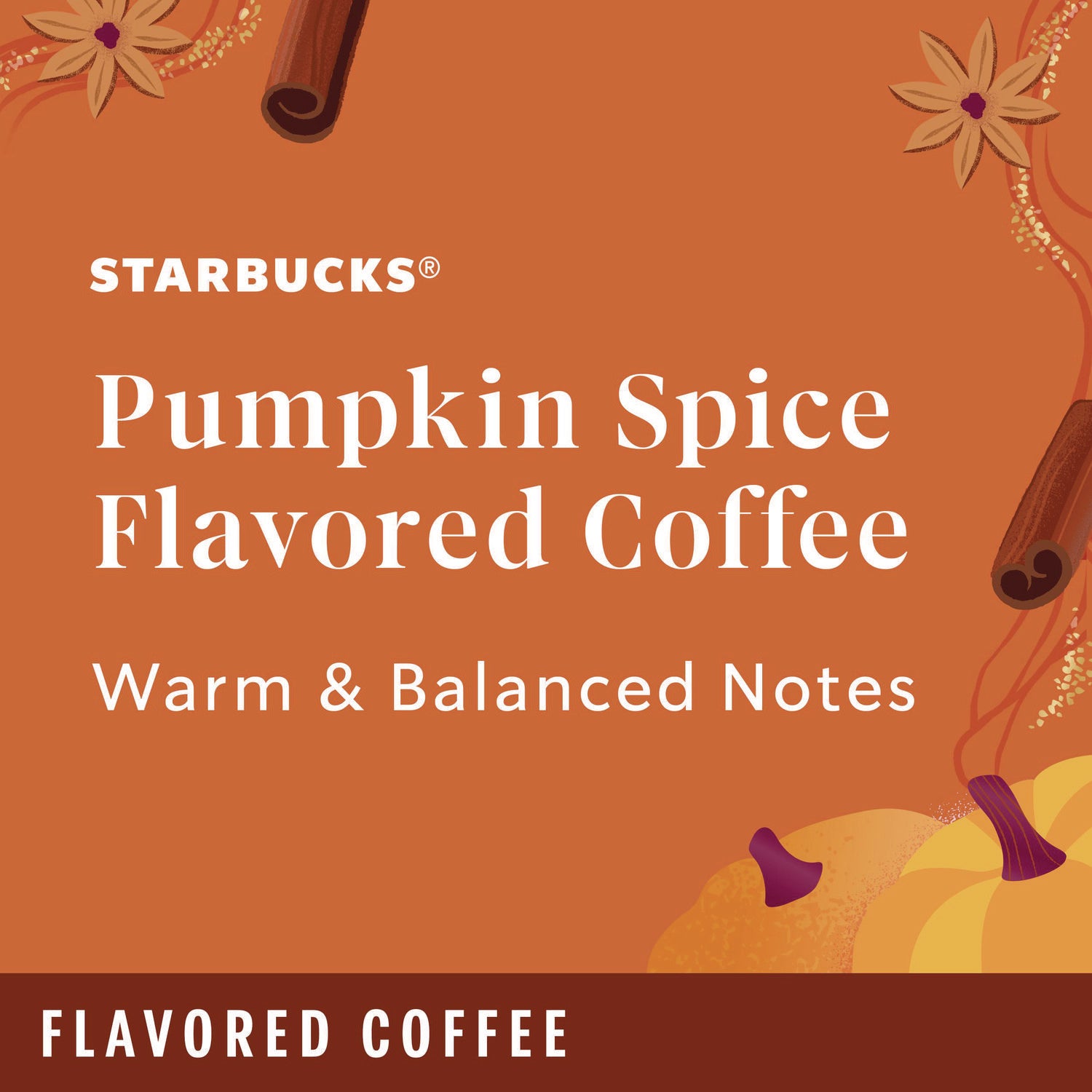 Pumpkin Spice Coffee K-Cup, 22/Box Starbucks® Flipcost