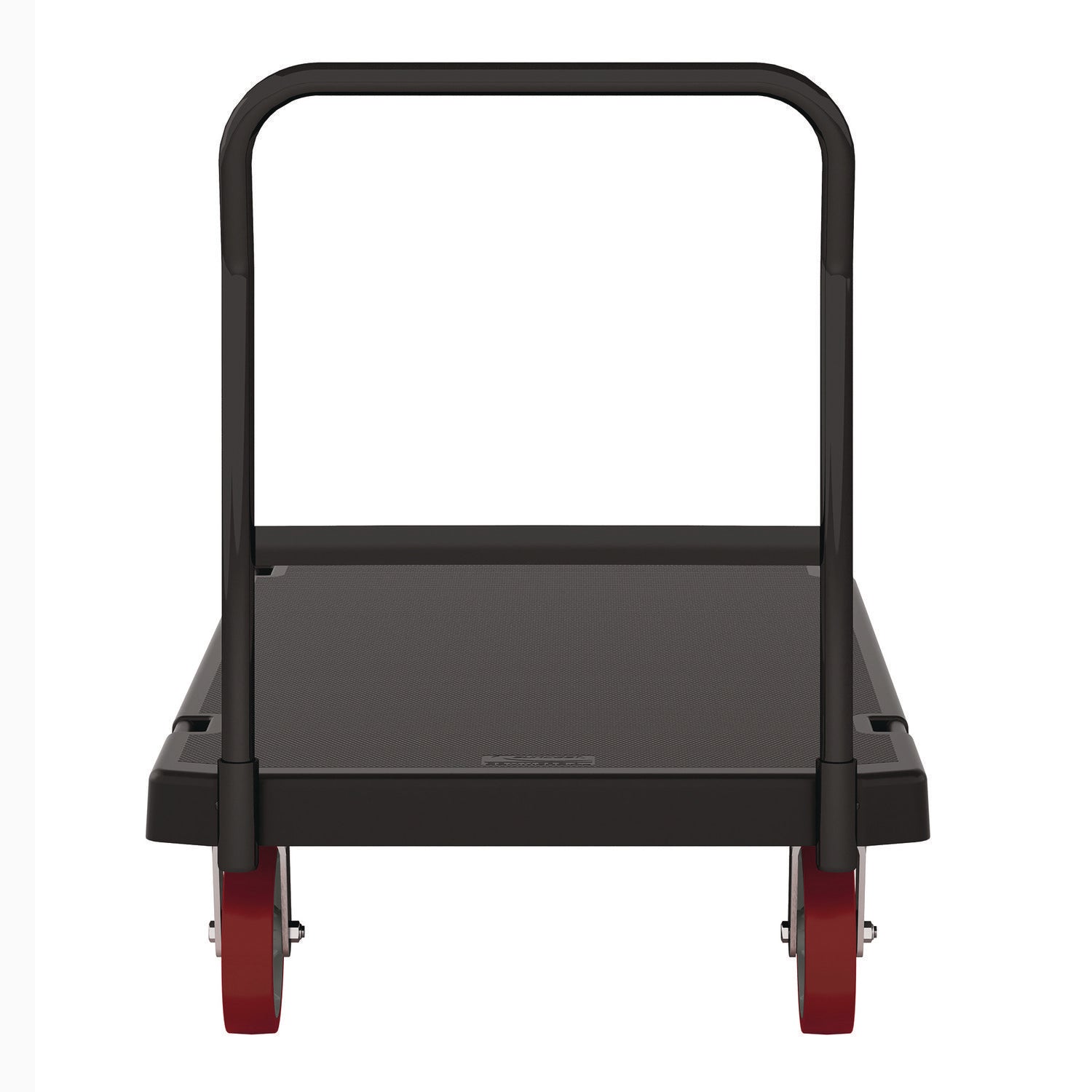 Resin Platform Truck, 1,600 lb Capacity, 30.25 x 64.5 x 41, Black Suncast Commercial® Flipcost