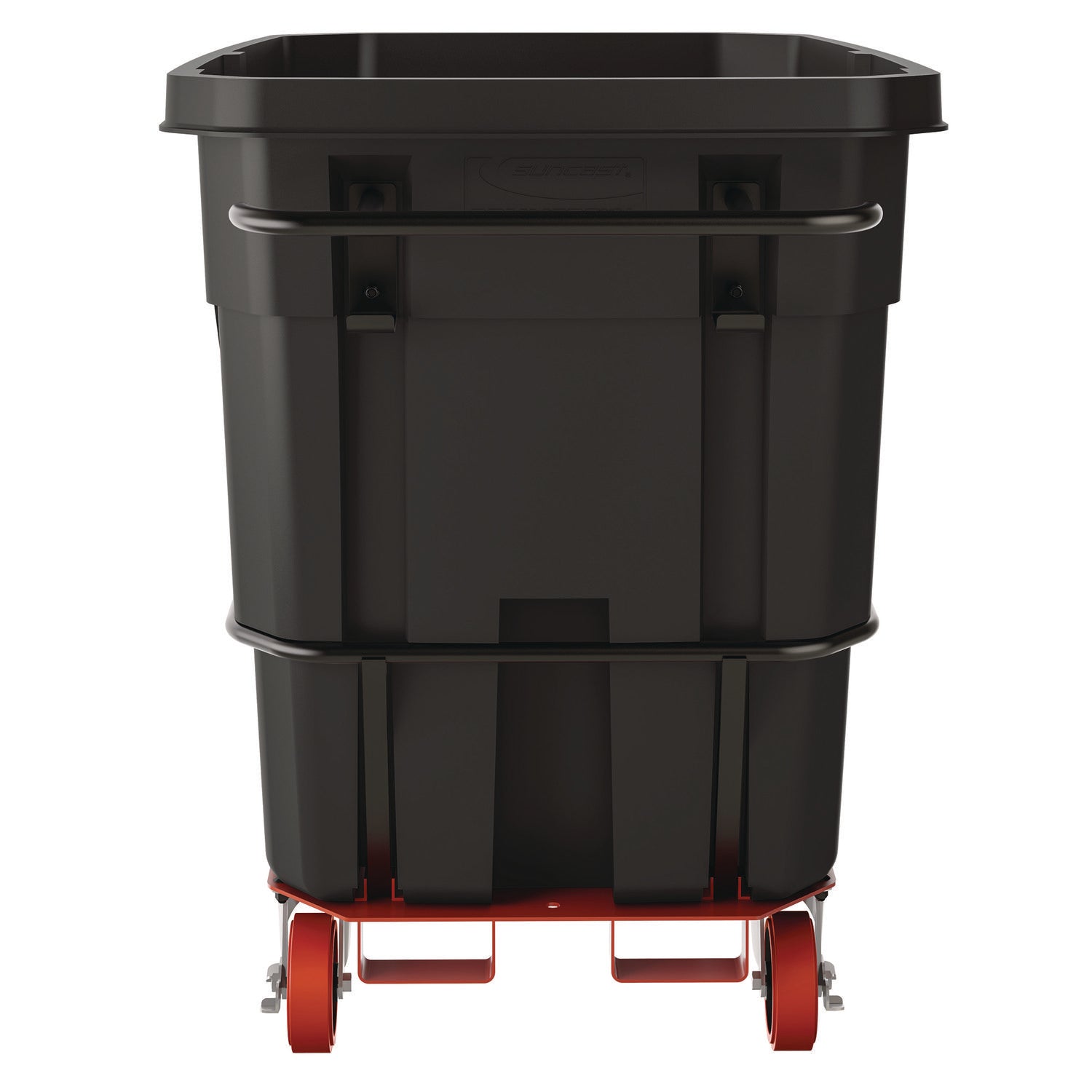 Heavy Duty Tilt Truck, 1 cu yd, Plastic, Black/Red Suncast Commercial® Flipcost