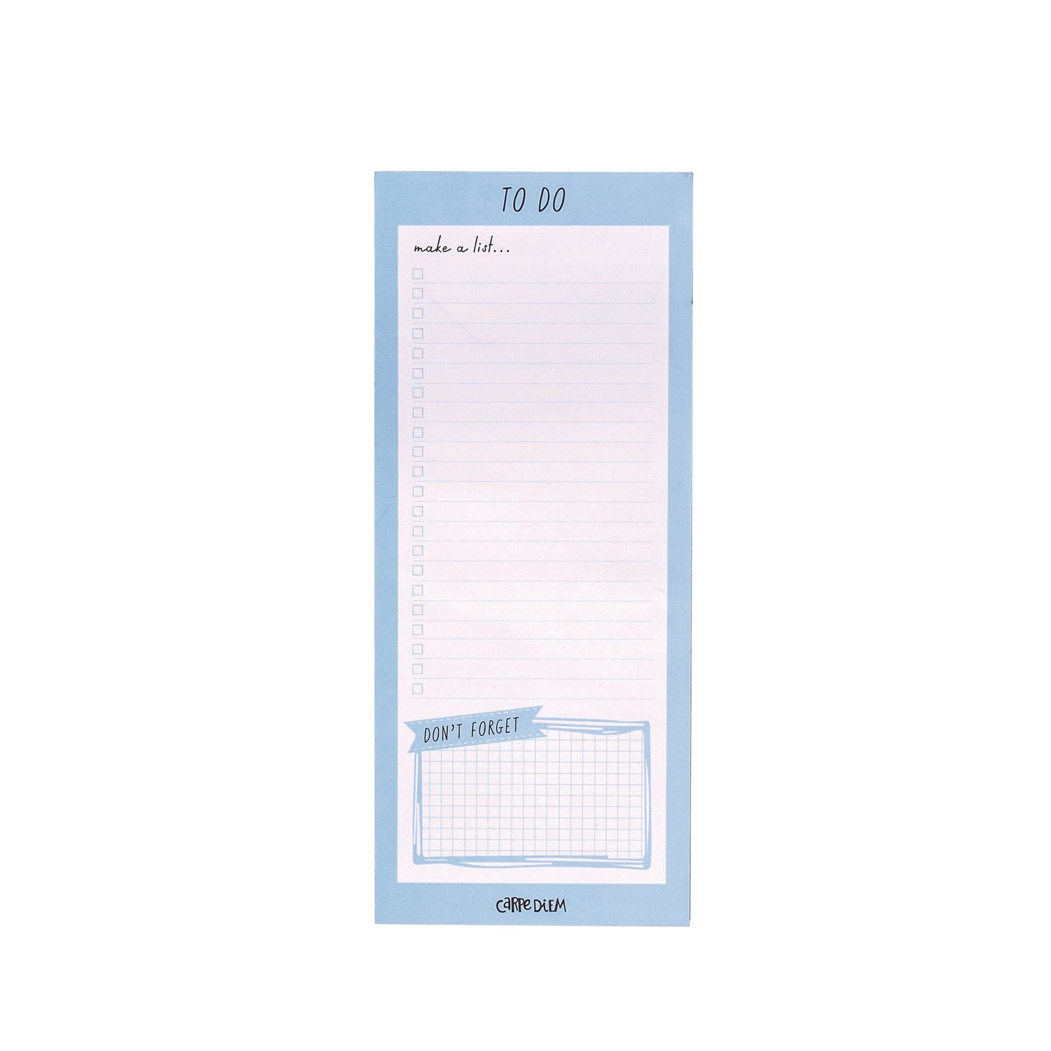 Magnetic To Do List, Unruled, 60 Blue/White 3.5 x 8.5 Sheets, 6/Pack PUKKA PAD® Flipcost