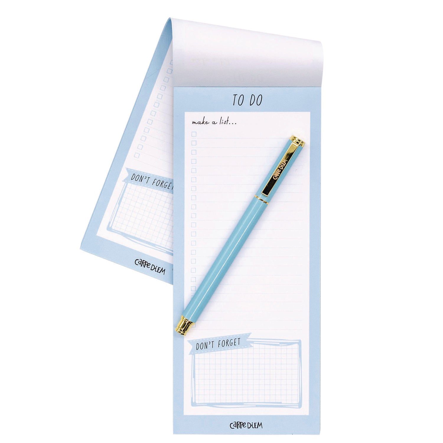 Magnetic To Do List, Unruled, 60 Blue/White 3.5 x 8.5 Sheets, 6/Pack PUKKA PAD® Flipcost