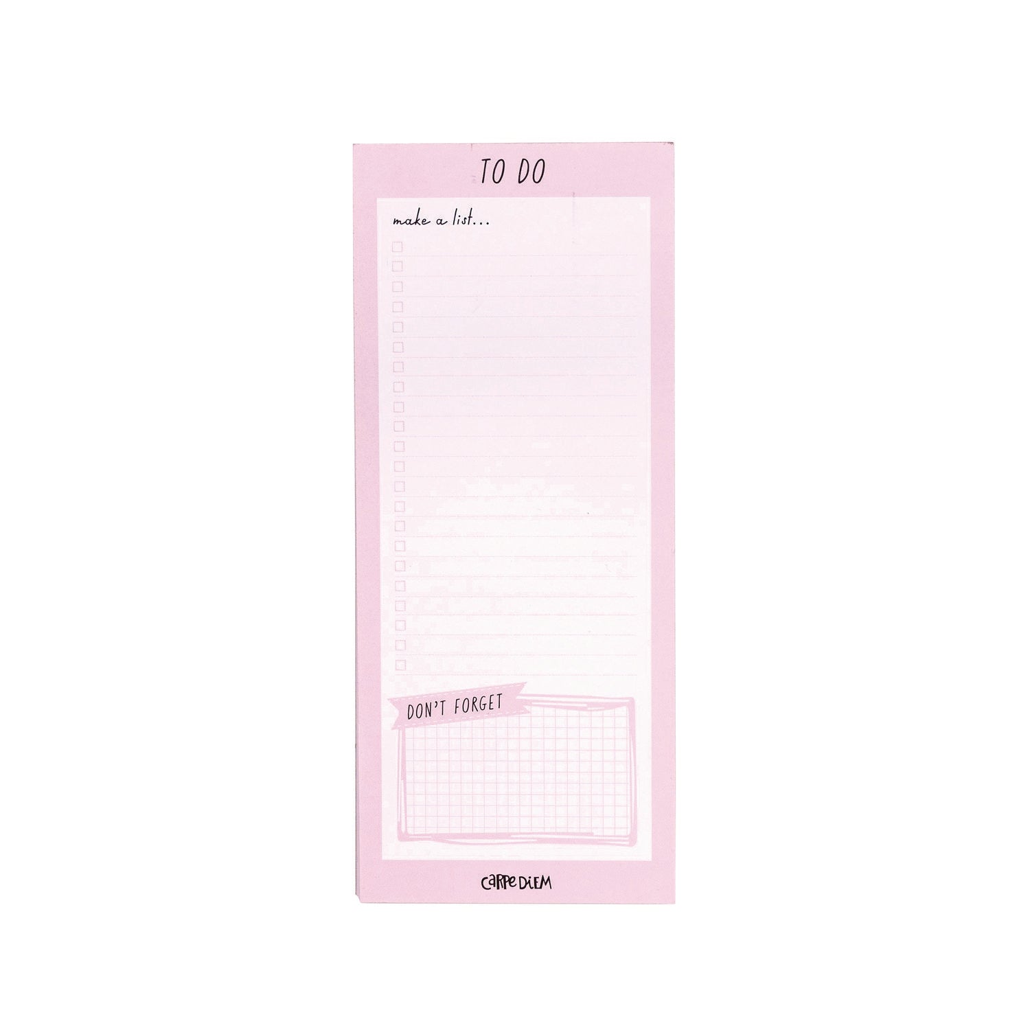 Magnetic To Do List, Unruled, 60 Pink/White 3.5 x 8.5 Sheets, 6/Pack PUKKA PAD® Flipcost