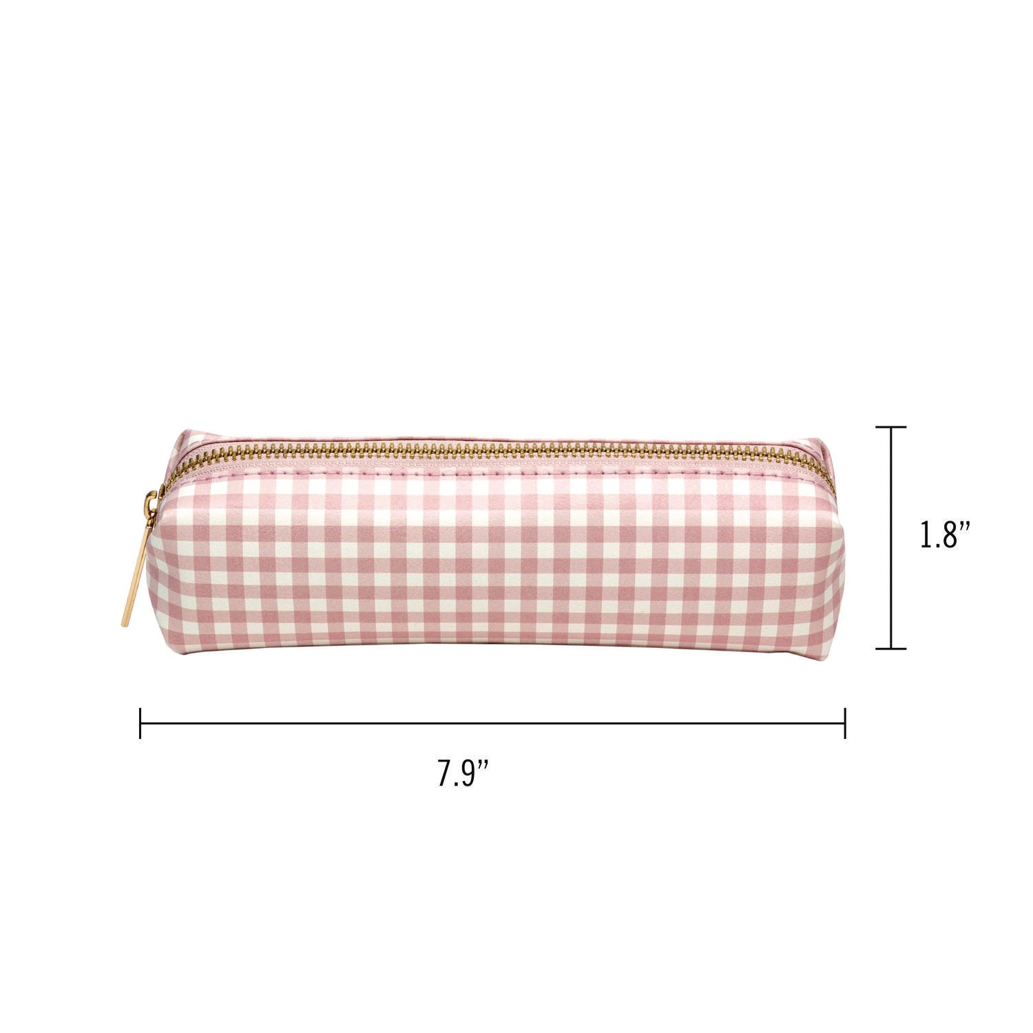 Pencil Case, 7.9 x 2 x 2, Pink and White Check, 6/Pack PUKKA PAD® Flipcost