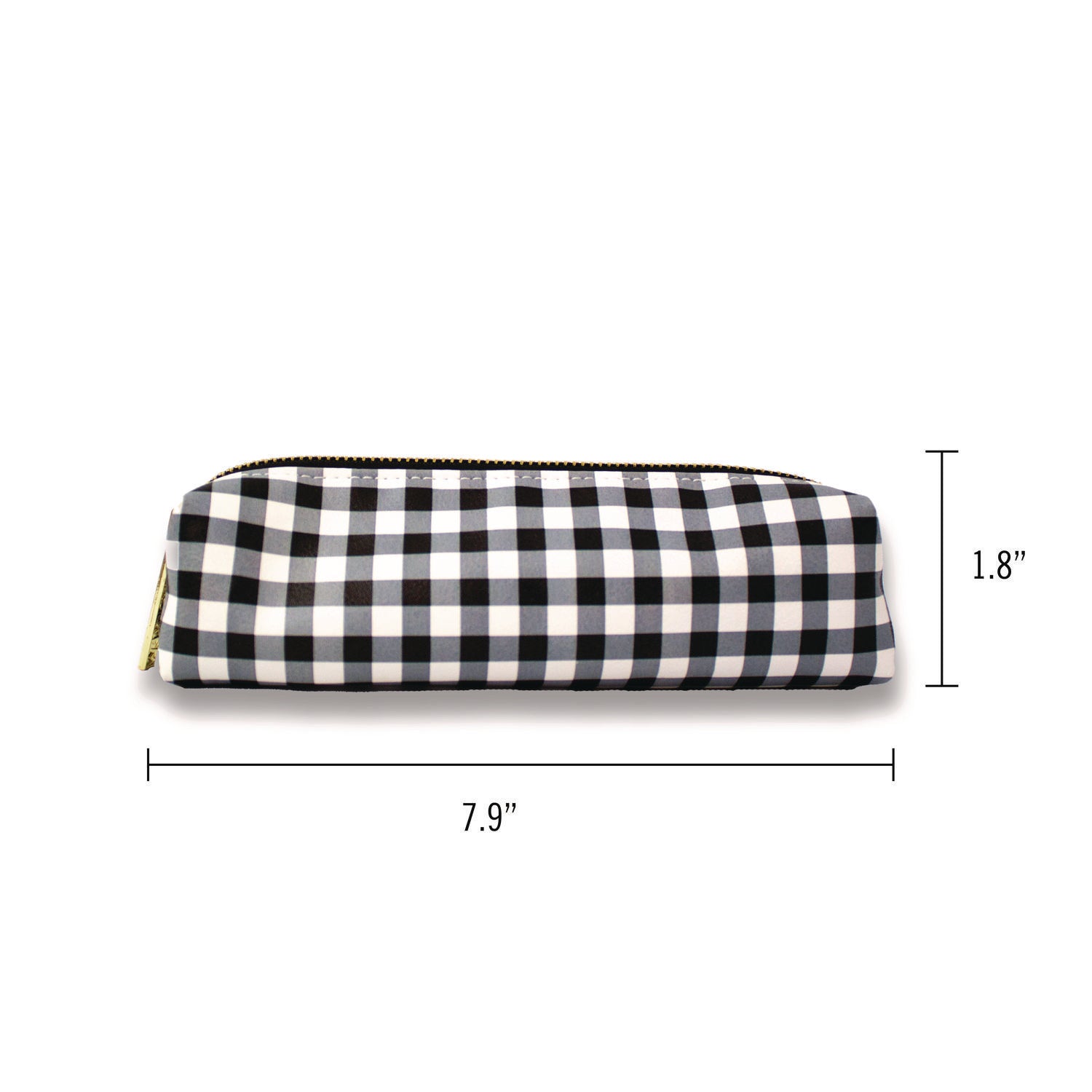 Pencil Case, 7.9 x 2 x 2, Black and White Check, 6/Pack PUKKA PAD® Flipcost