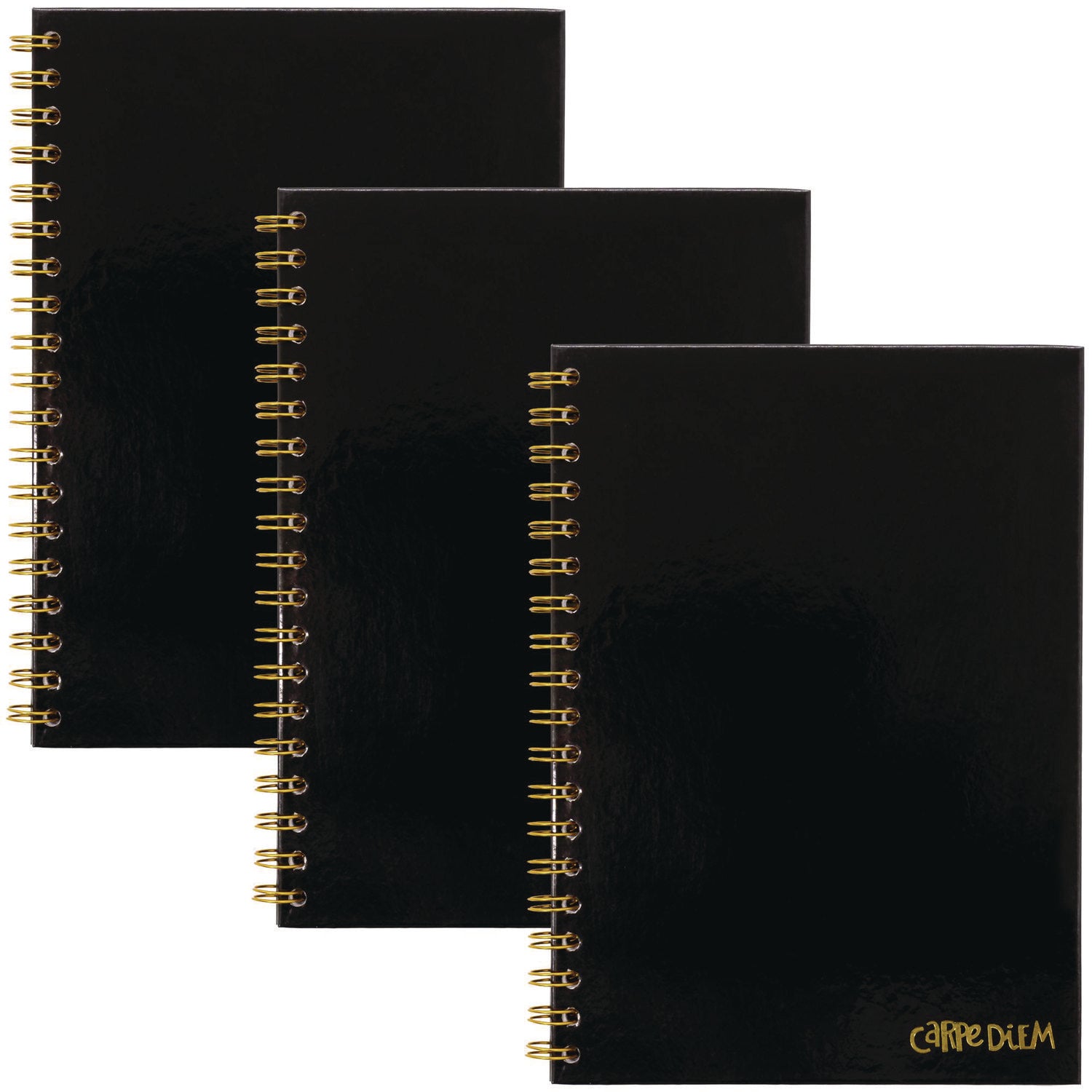 B5 Size Notebook, 1 -Subject, Medium/College Rule, Black Cover, (80) 9.8 x 6.9 Sheets, 3/Pack