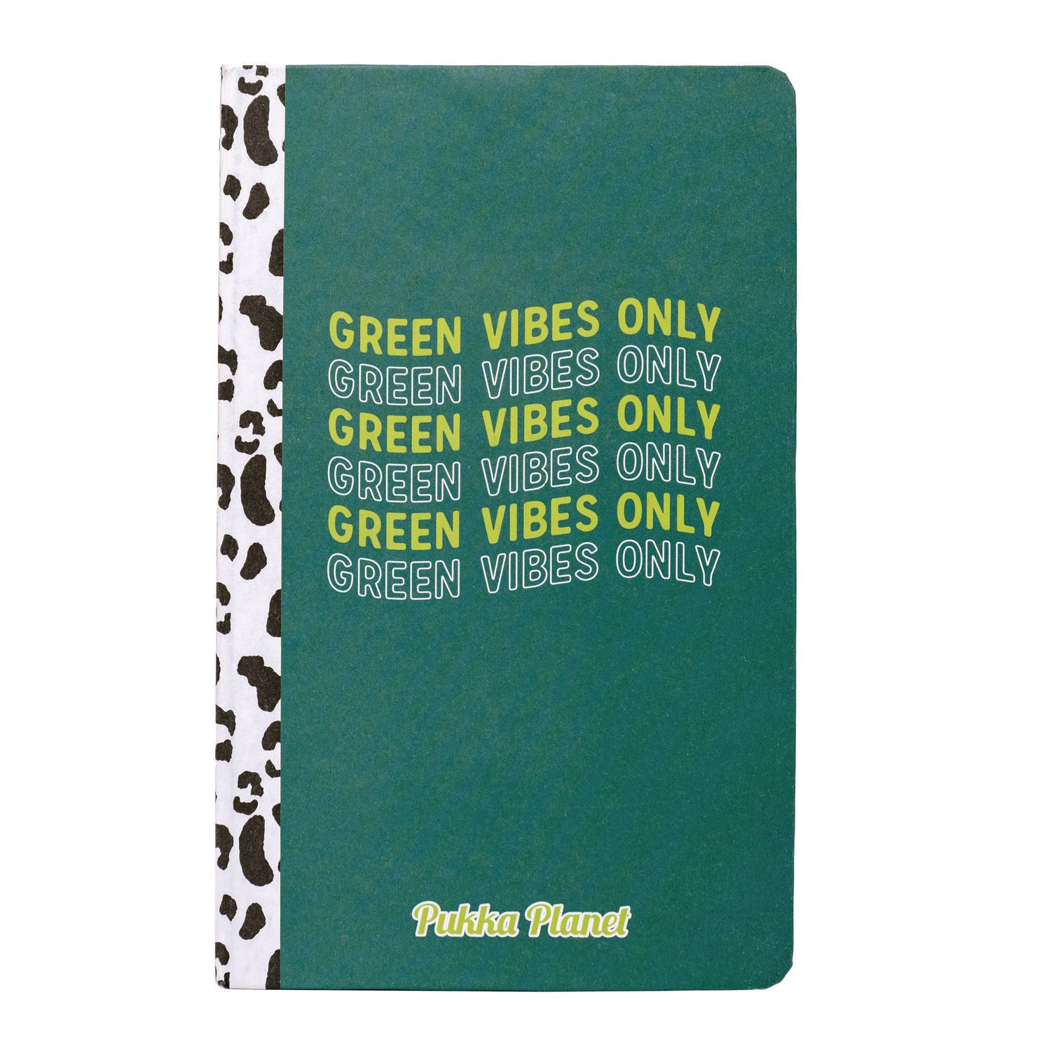 Soft Cover Eco Notebook, 1-Subject, Medium/College Rule, Green/Black/White Cover, (96) 8.3 x 5.8 Sheets