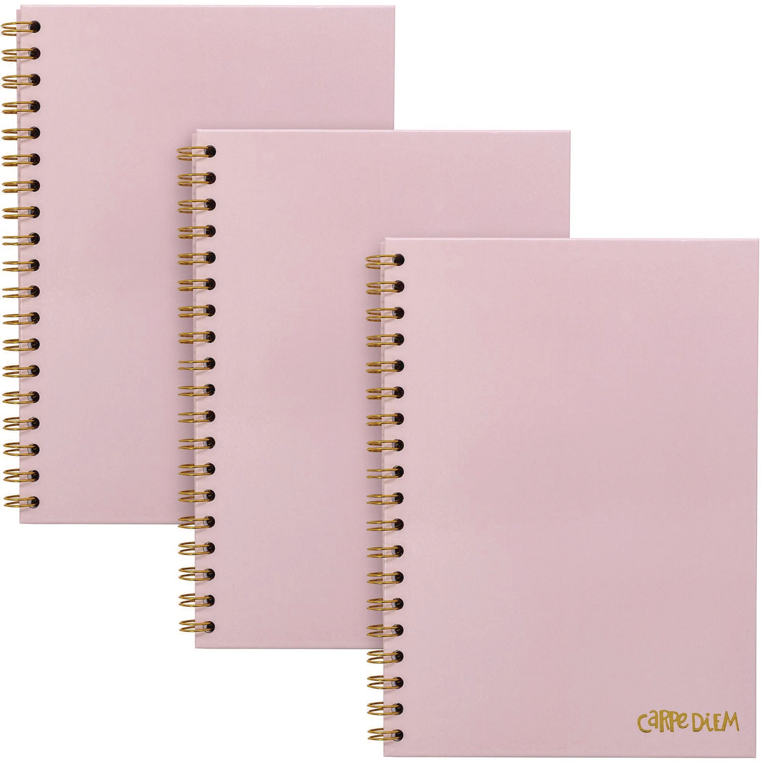 B5 Size Notebook, 1 -Subject, Medium/College Rule, Pink Cover, (80) 9.8 x 6.9 Sheets, 3/Pack