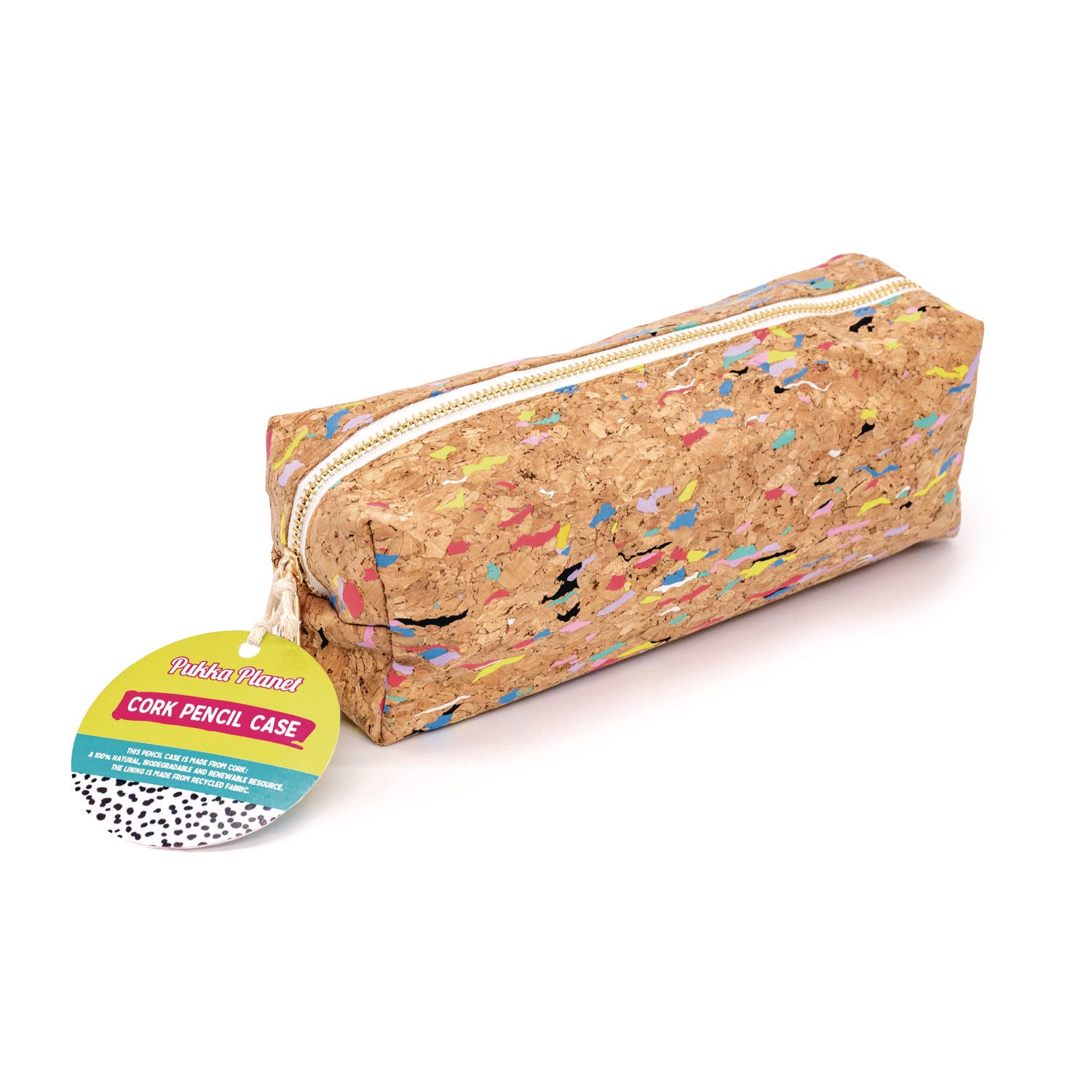 Eco Pencil Case, 7.99 x 2.36 x 2.75, Cork