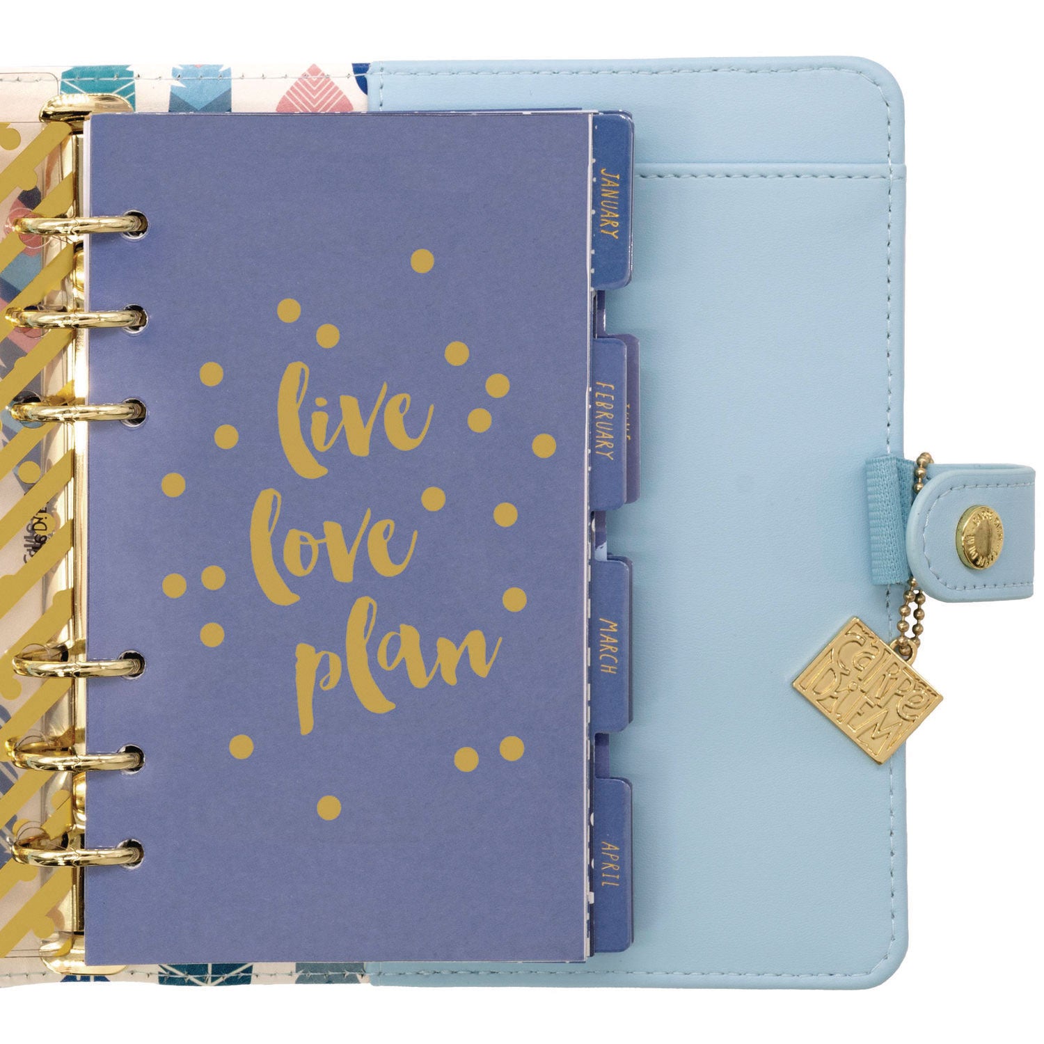 Personal Planner, 7.48 x 6.42, Blue Cover, 12-Month, Undated PUKKA PAD® Flipcost