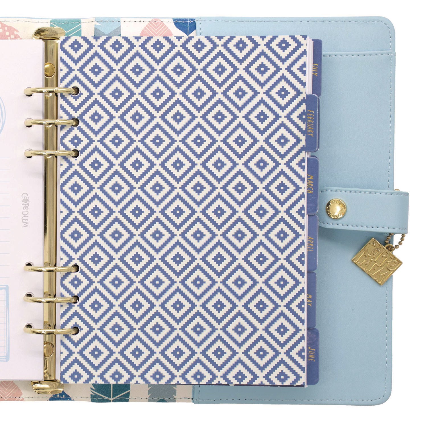 A5 Planner, 10.24 x 9.25, Blue Cover, 12-Month PUKKA PAD® Flipcost