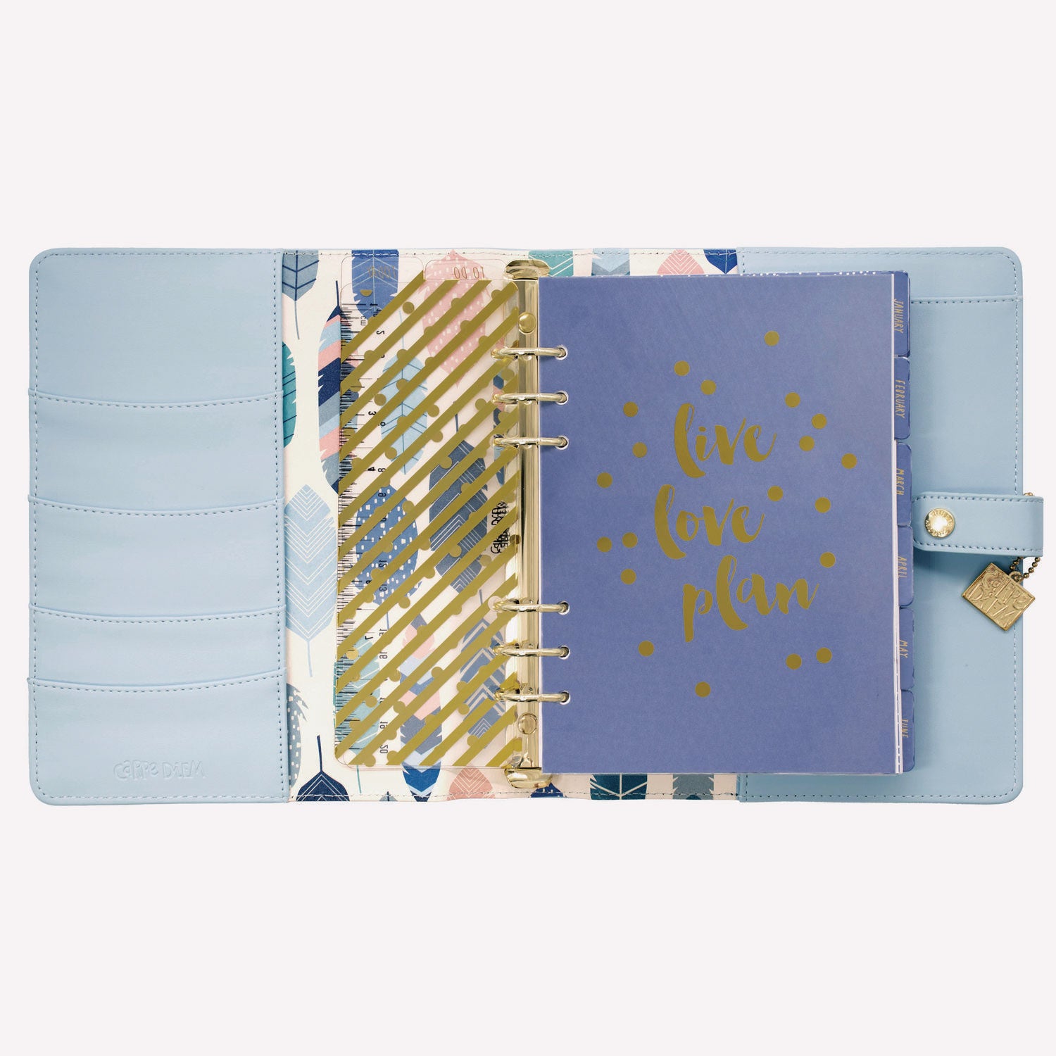 A5 Planner, 10.24 x 9.25, Blue Cover, 12-Month PUKKA PAD® Flipcost