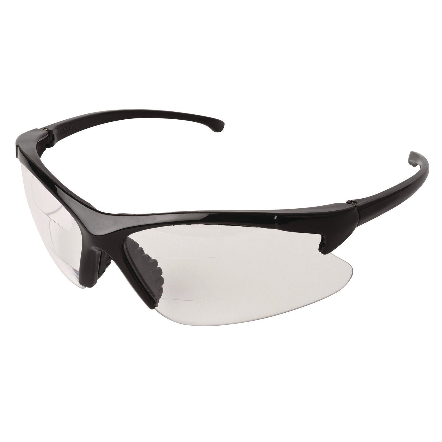 V60 30-06 Dual Readers Safety Glasses, Black Polycarbonate Frame, Clear Polycarbonate Lens, 6/Box