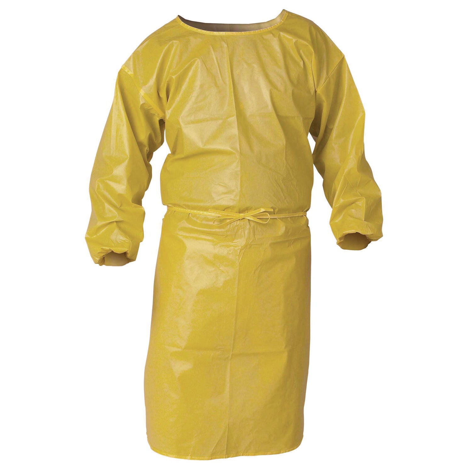 A70 Chemical Spray Protection Smock, One Size Fits Most, Yellow, 25/Carton