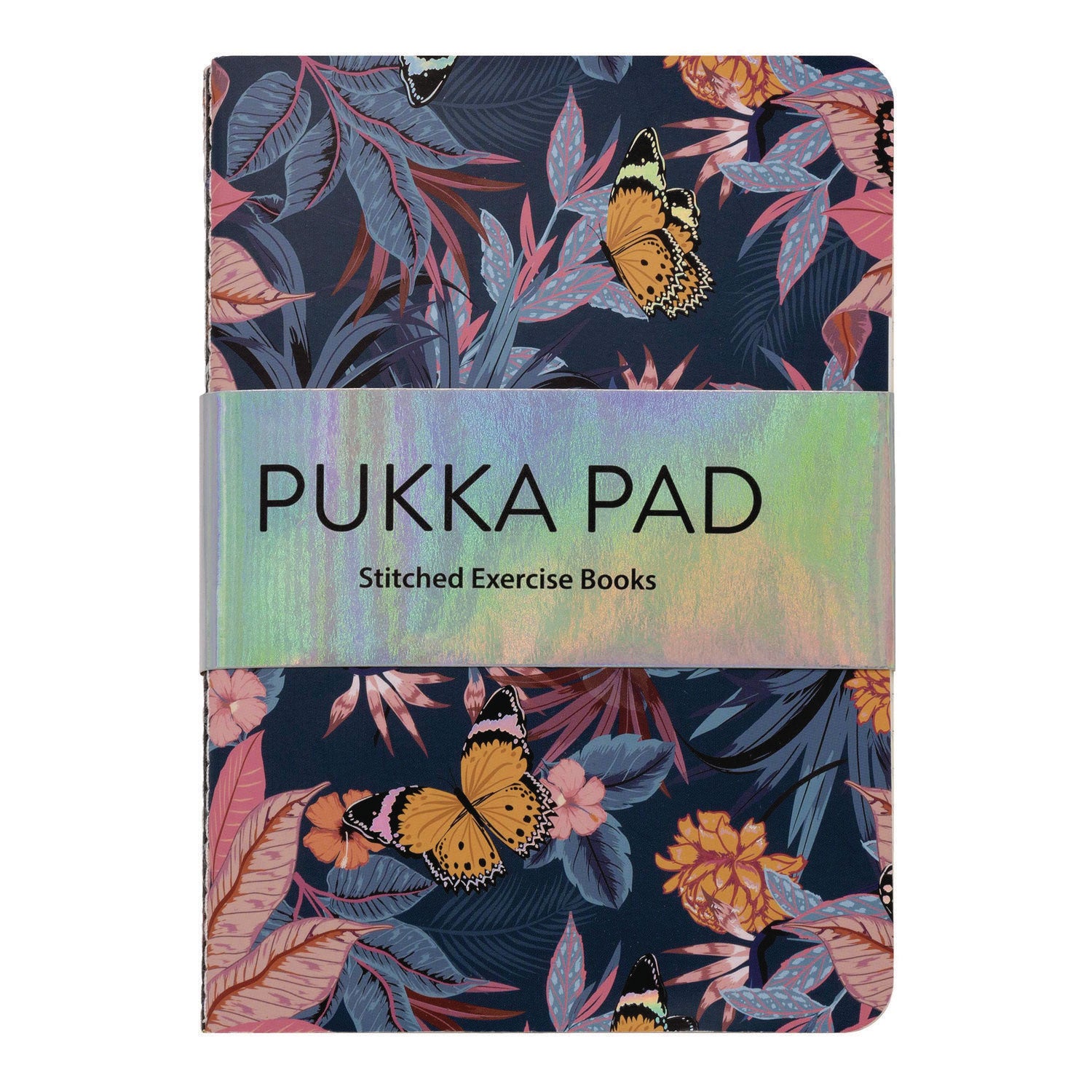 B6 Stitched Exercise Book, Narrow Rule, Assorted Blum Floral Covers, (40) 6.8 x 4.6 Sheets, 3/Pack PUKKA PAD® Flipcost