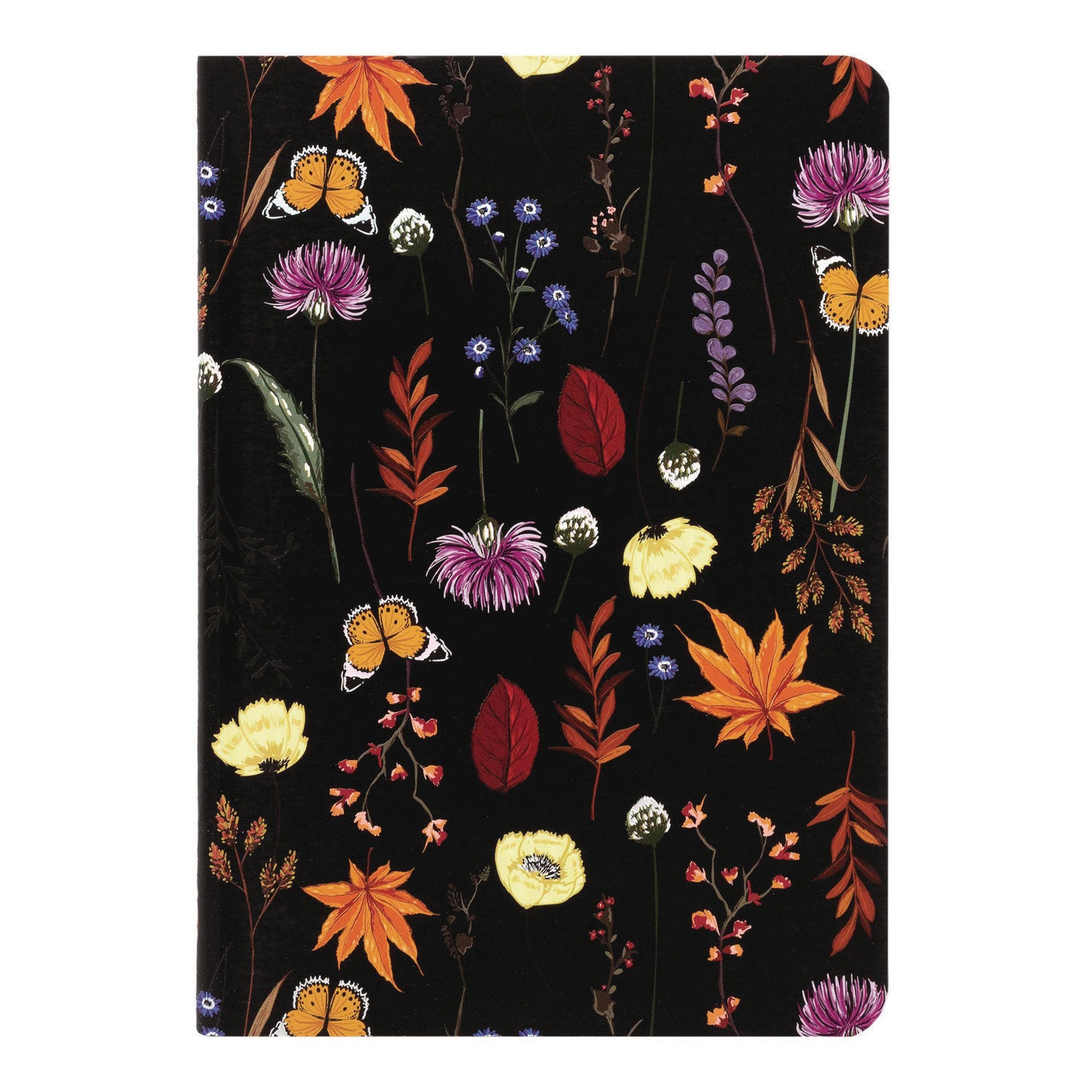 B6 Stitched Exercise Book, Narrow Rule, Assorted Blum Floral Covers, (40) 6.8 x 4.6 Sheets, 3/Pack PUKKA PAD® Flipcost