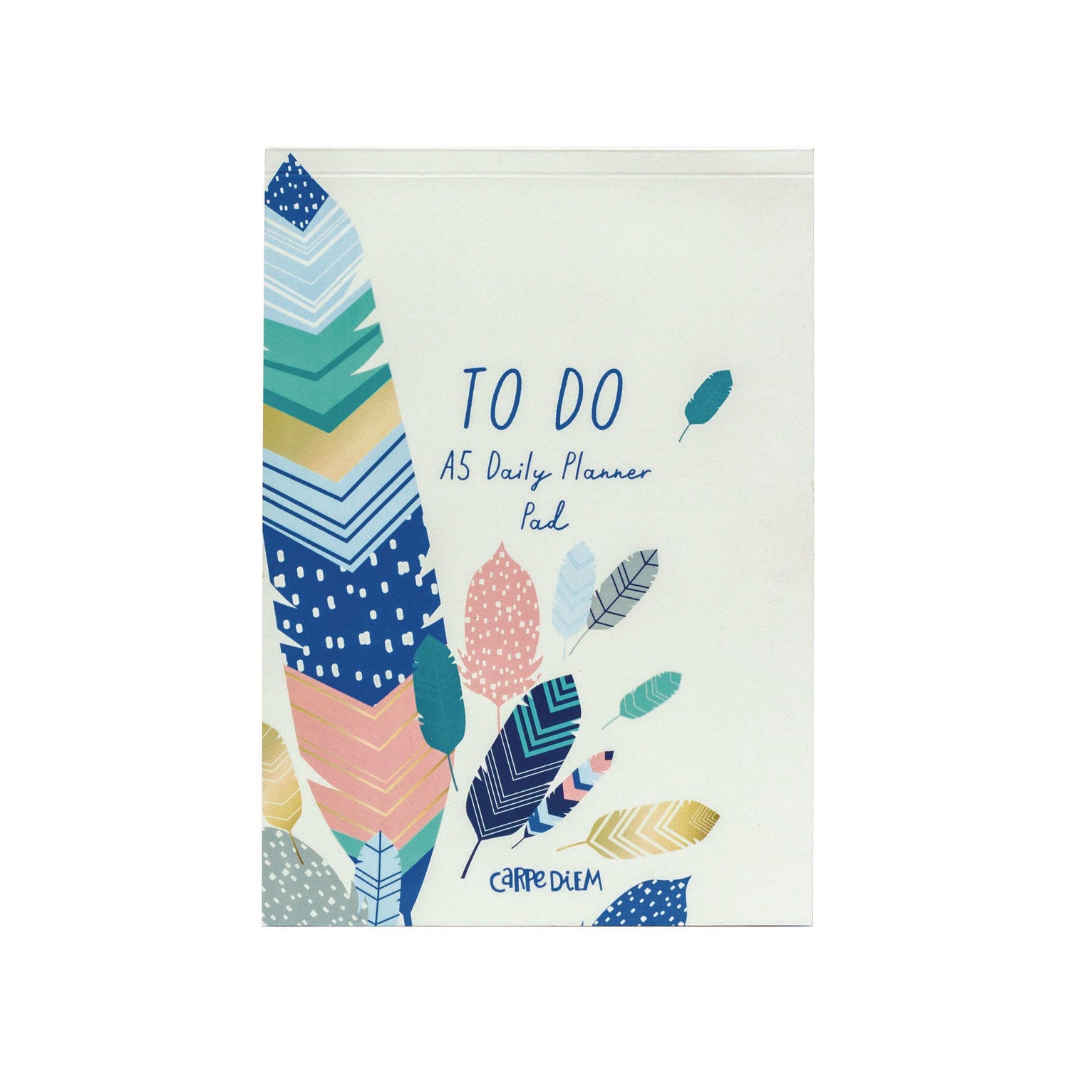 Daily Planner, Feathers, 8.27 x 5.83, Blue/Cream/Pink Cover, 2-Month, Undated, 6/Pack PUKKA PAD® Flipcost