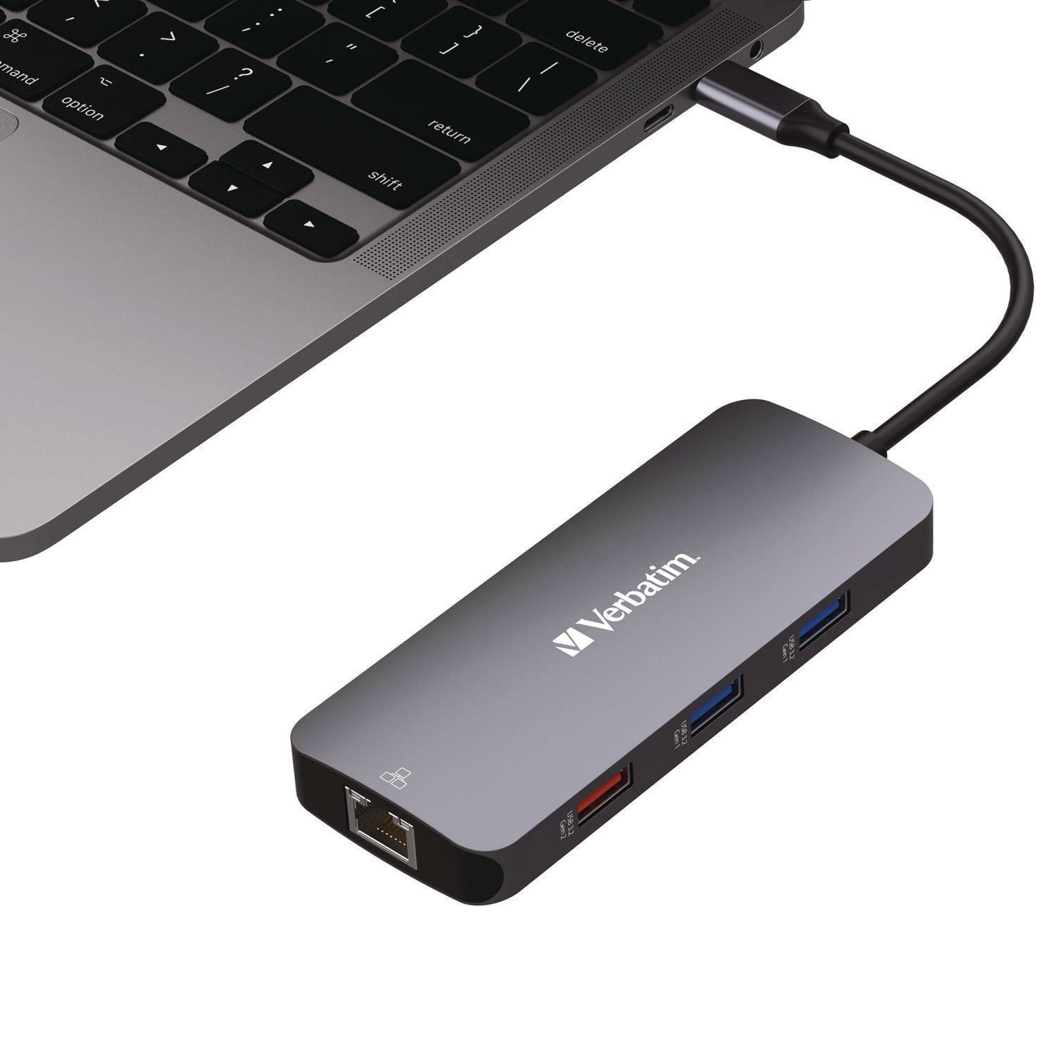 USB-C Pro Multiport Hub9 Port, Gray Verbatim® Flipcost