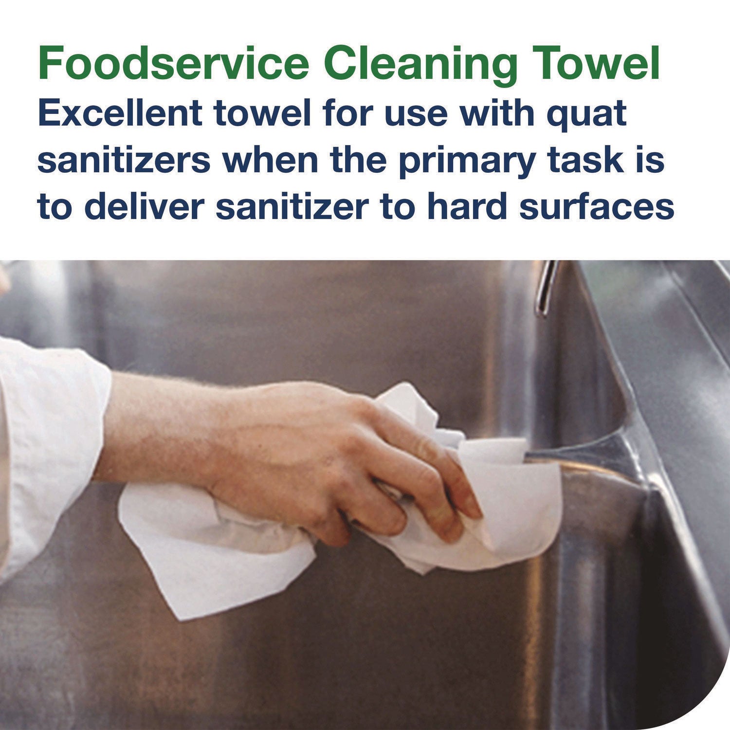 Foodservice Cleaning Towel, 1-Ply, 5 x 10.75, White, 150 Sheets/Carton Tork® Flipcost