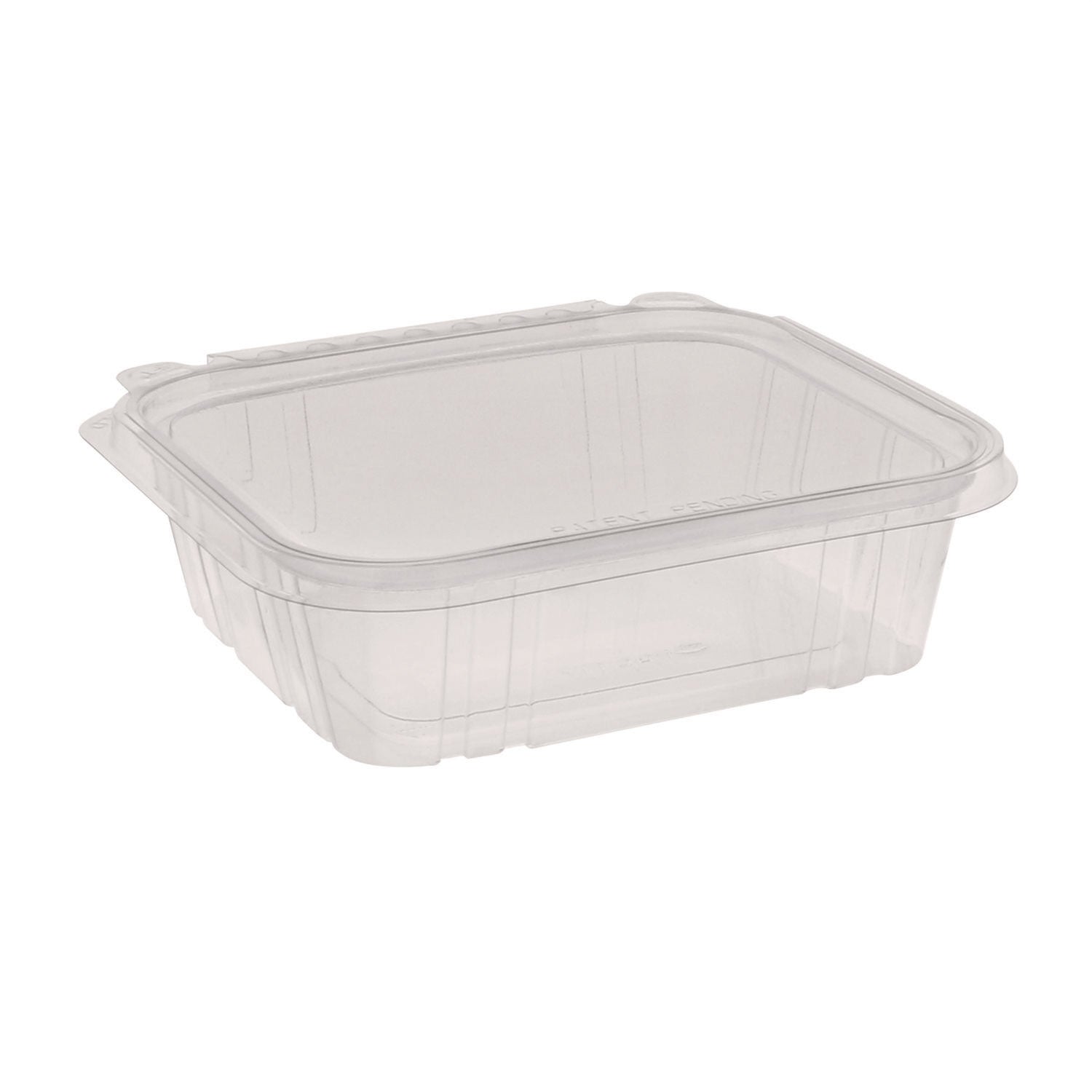 EarthChoice Tamper Evident Recycled Hinged Lid Deli Container, 24 oz, 7.25 x 6.37 x 2, Clear, 231/Carton Pactiv Evergreen Flipcost