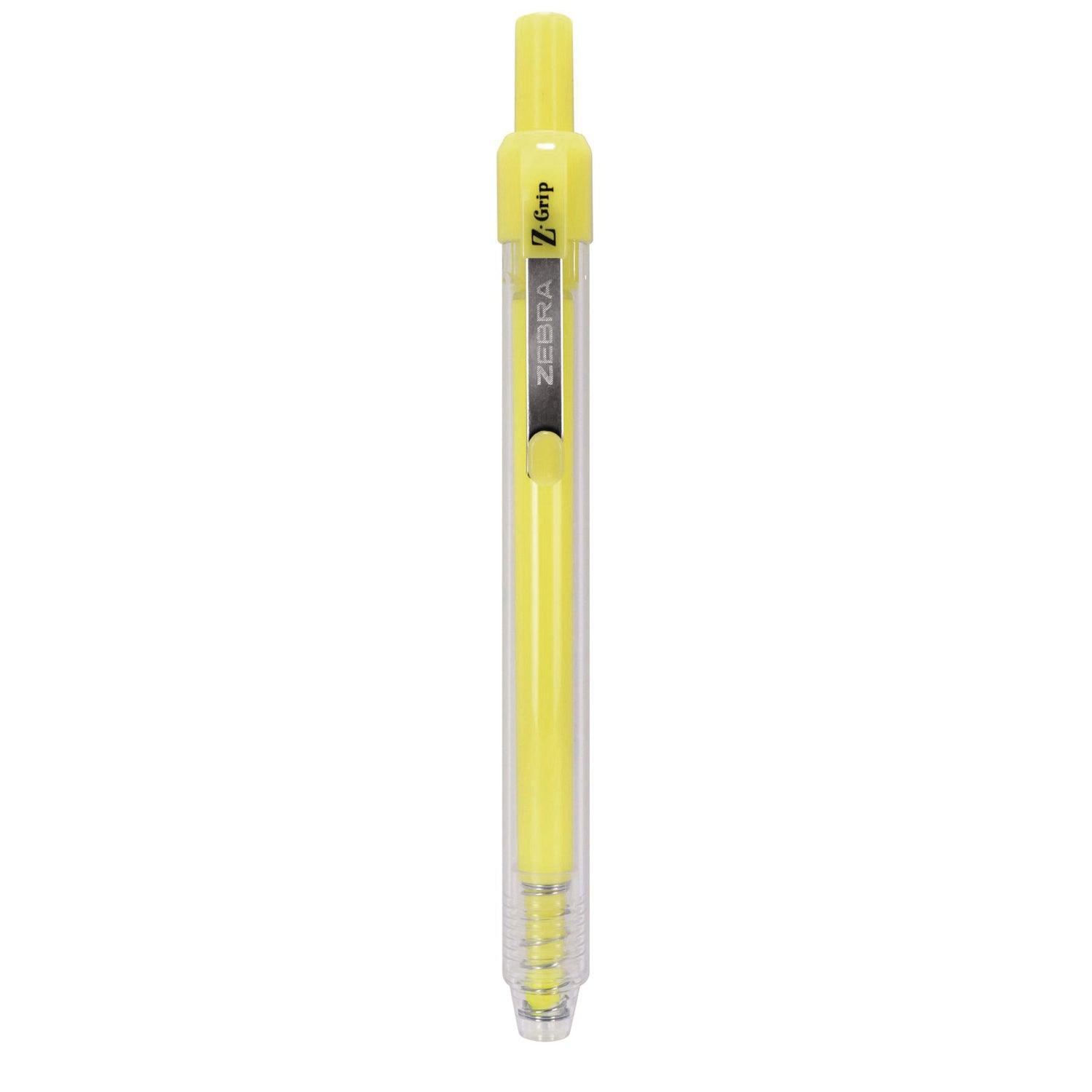 Z-Grip Retractable Highlighter Markers, Neon Yellow Ink, Chisel Tip, Neon Yellow Barrel, Dozen Zebra® Flipcost