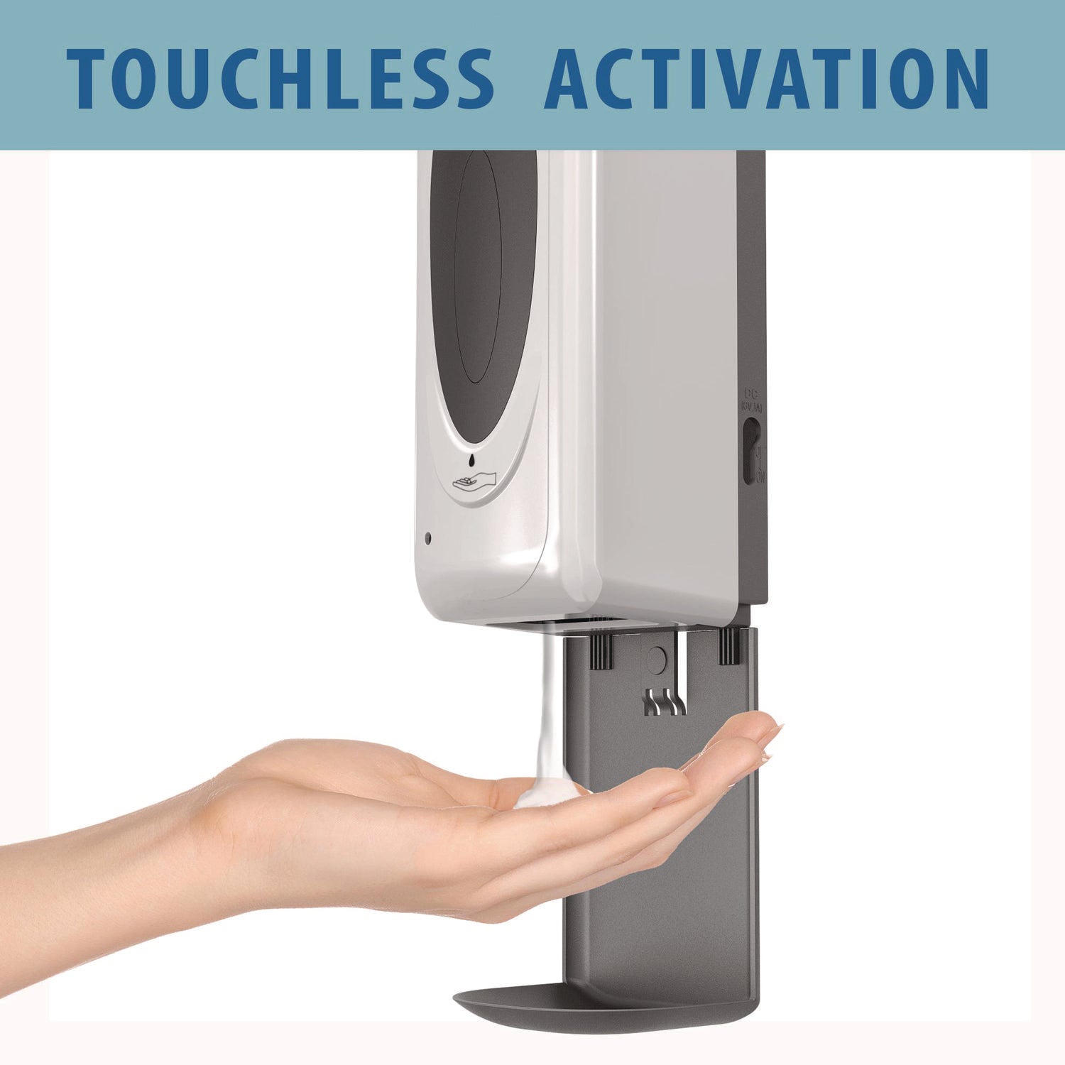 Sanitizer Dispenser, 4.6 x 4.5 x 17, Silver HLS Commercial® Flipcost