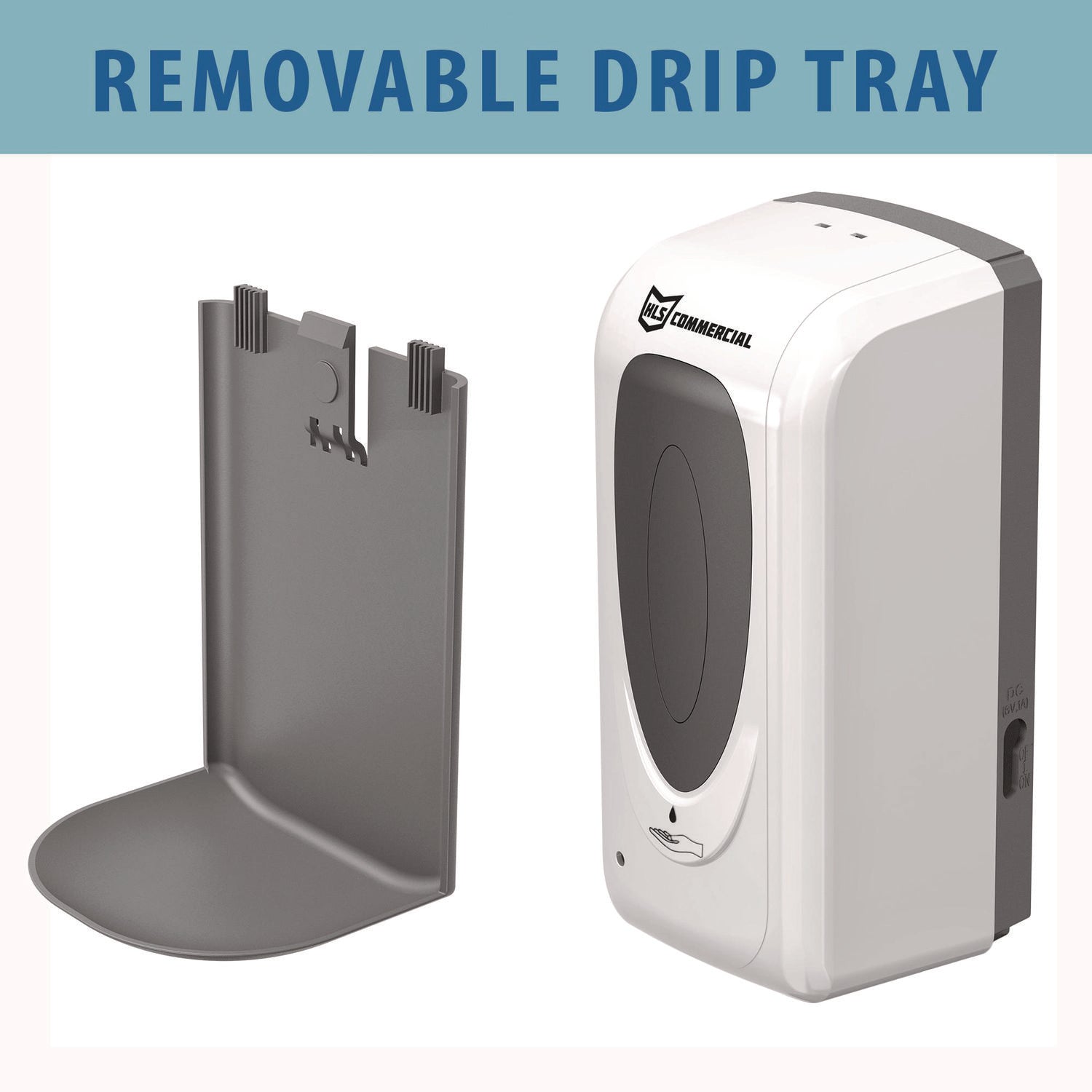 Sanitizer Dispenser, 4.6 x 4.5 x 17, Silver HLS Commercial® Flipcost