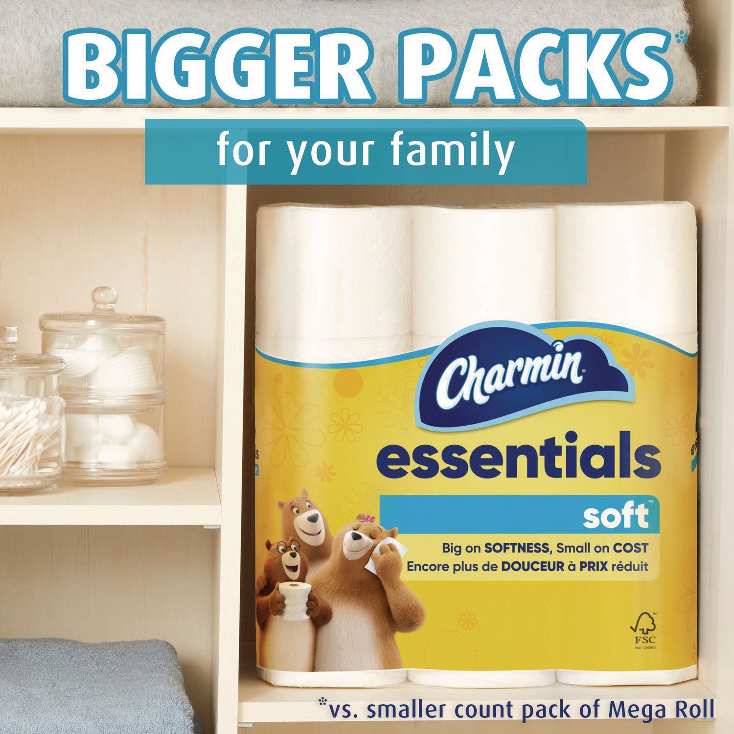 Essentials Soft Bathroom Tissue, Septic Safe, 2-Ply, White, 330 Sheets/Roll, 12 Rolls/Carton Charmin® Flipcost