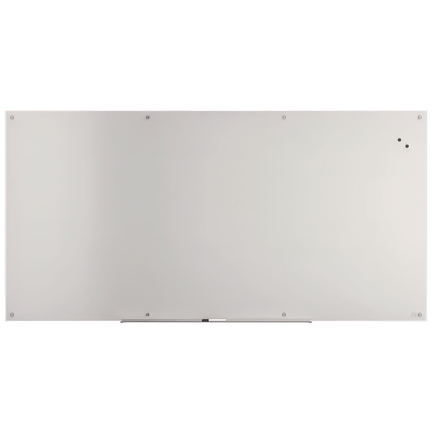 Magnetic Tempered Glass Dry Erase Board, 96" x 48", White Surface