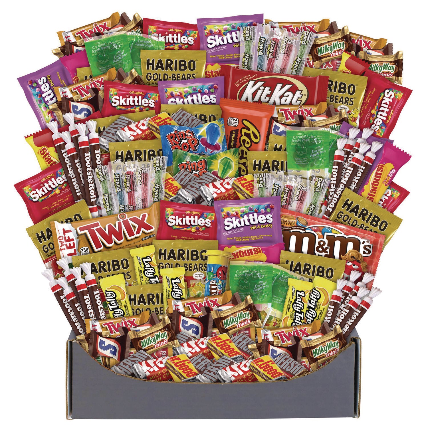 No Tricks Just Treats Halloween Box, Assorted Varieties, 140 Count