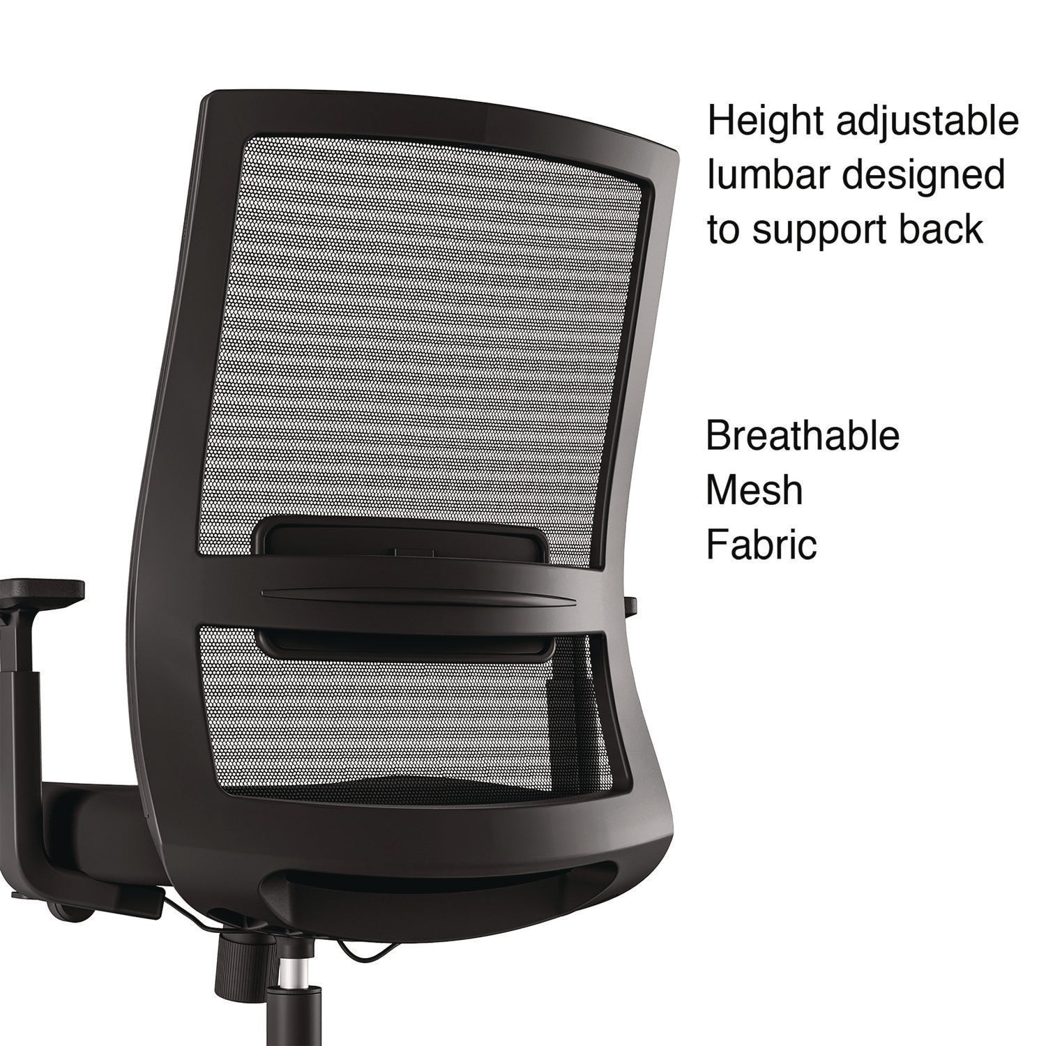 Ashdale Ergonomic Fabric Swivel Task Chair, Supports Up to 275 lb, 18.15 to 21.89 Seat Height, Black Seat/Back, Black Base Alera® Flipcost