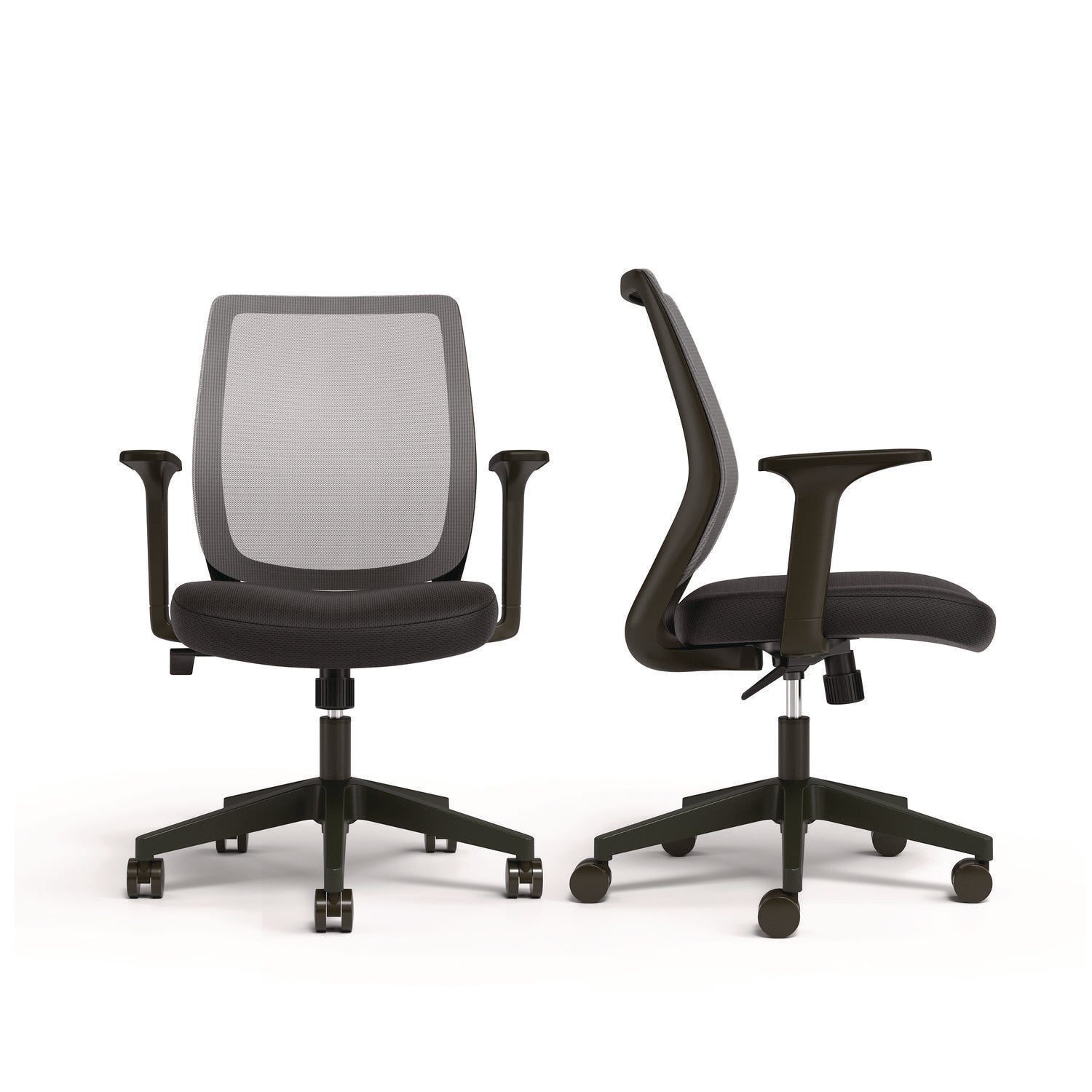 Wessex Ergonomic Fabric Mesh Swivel Task Chair, Supports Up to 275 lbs, 17.09 to 20.83 Seat Height, Black Seat/Back/Base Alera® Flipcost