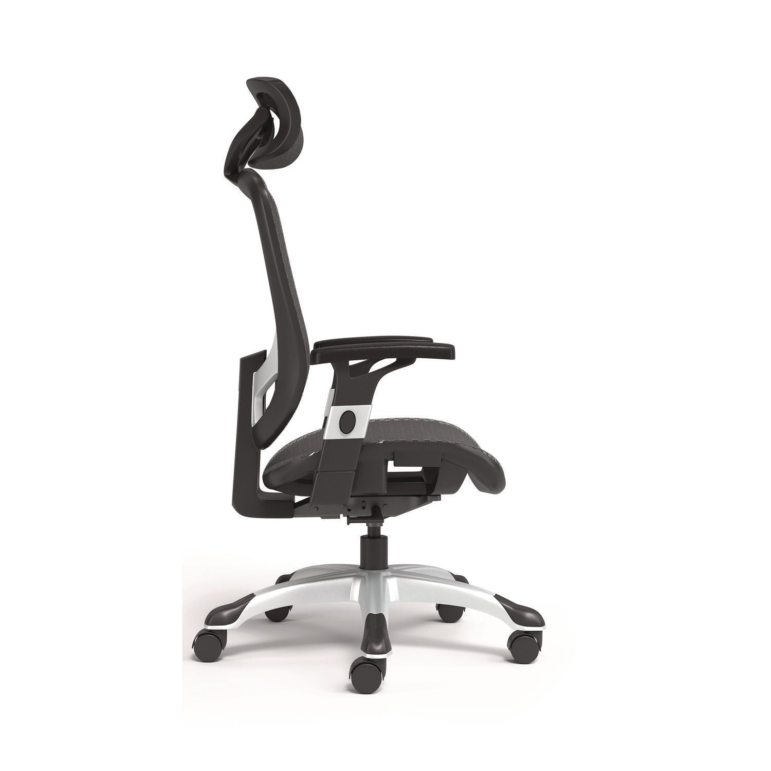 Minerva Ergonomic Mesh Swivel Task Chair, Supports Up to 275 lb, 17.24 to 20.98 Seat Height, Black Seat/Back, Black Base Alera® Flipcost