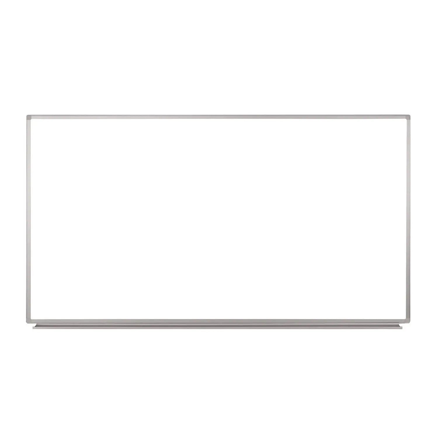 Luxor Wall-Mounted Magnetic Whiteboard, 72" x 40", White Surface, Silver Aluminum Frame Luxor Flipcost