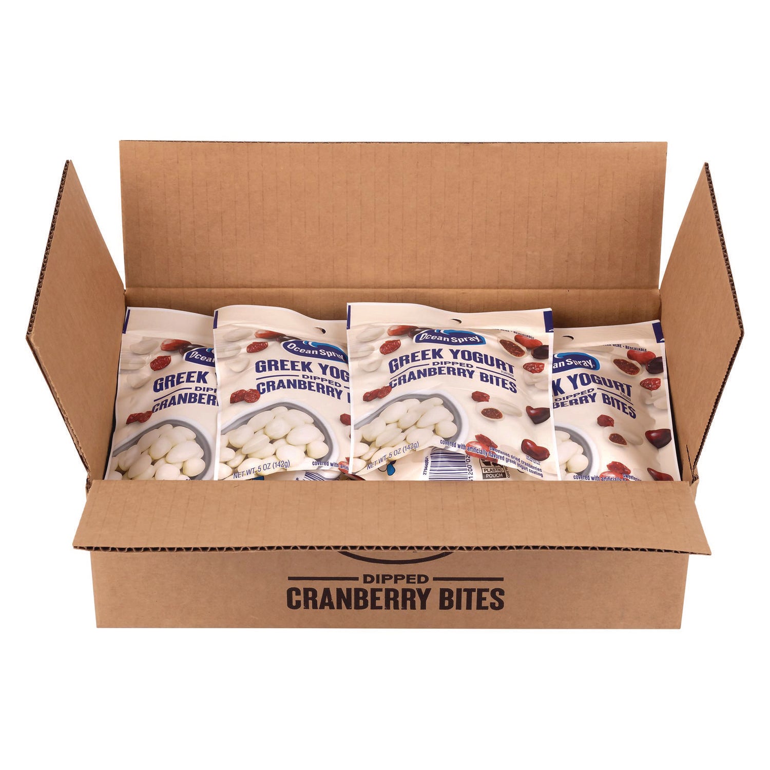 Greek Yogurt Dipped Cranberry Bites, Cranberry/Yogurt, 5 oz Bag, 12/Carton Ocean Spray® Flipcost